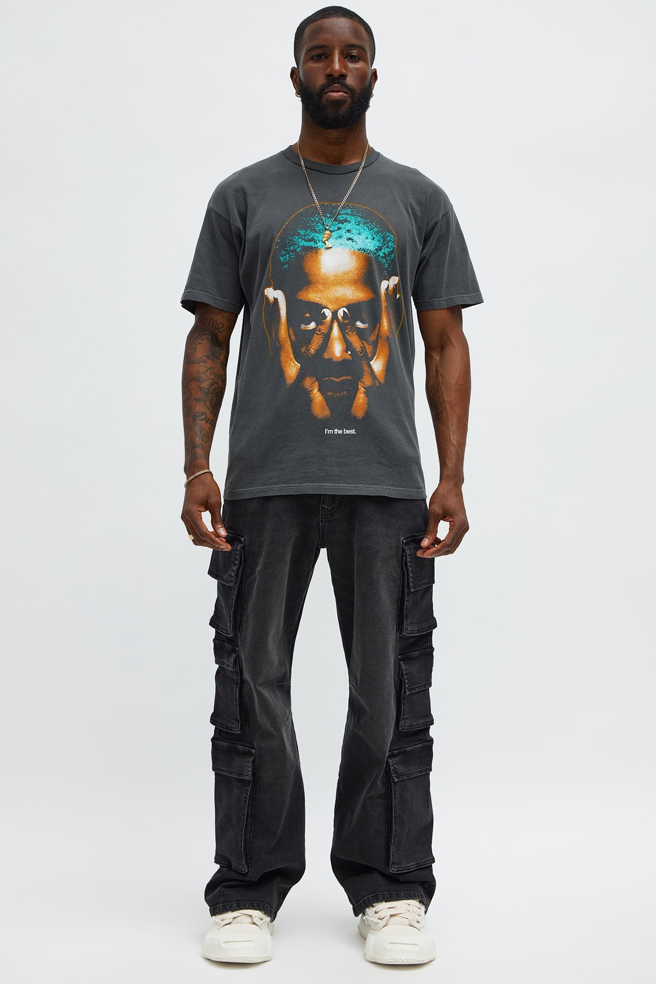 Dennis Rodman Icon Short Sleeve Tee - Black Wash