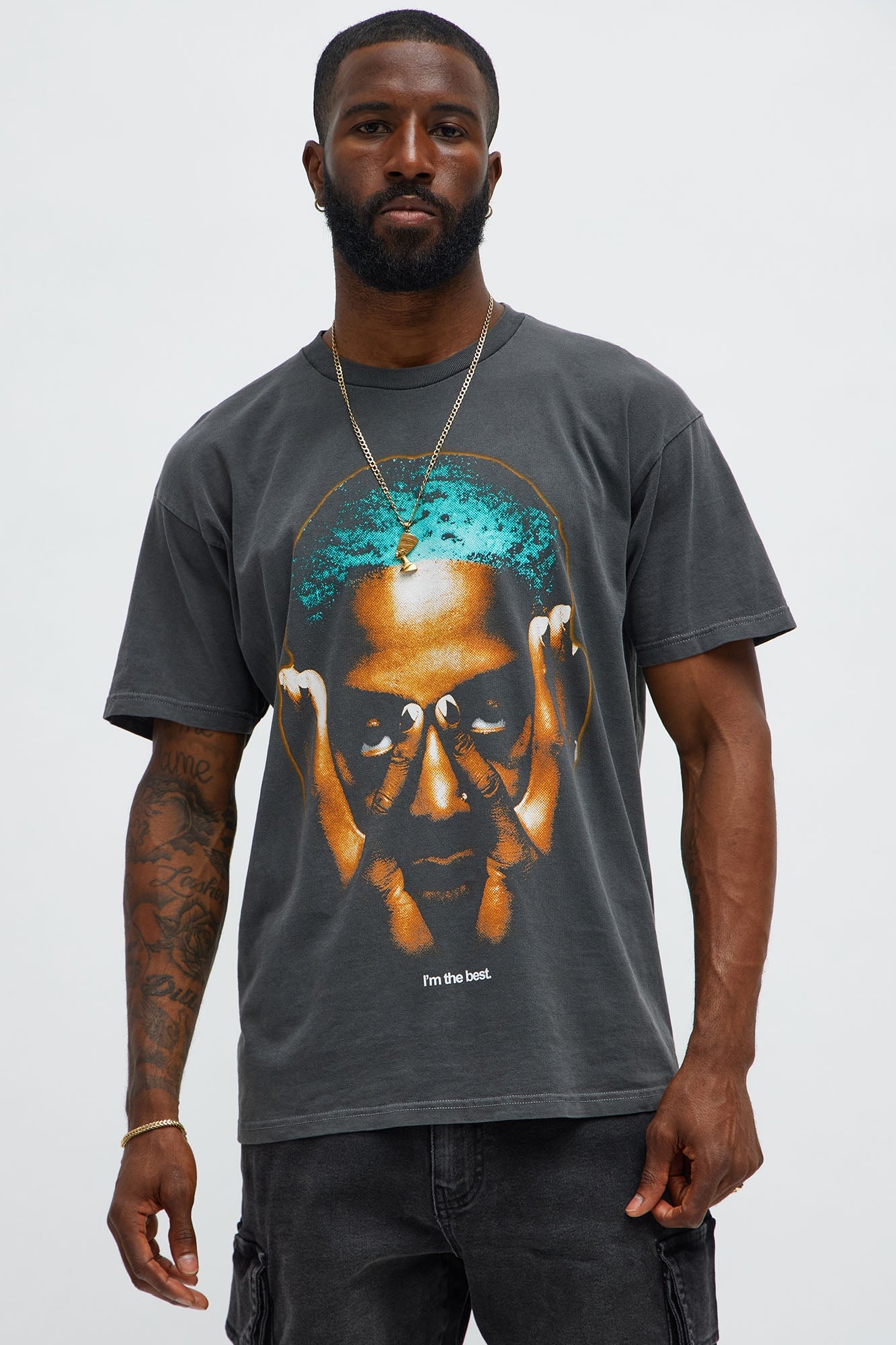 Dennis Rodman Icon Short Sleeve Tee - Black Wash