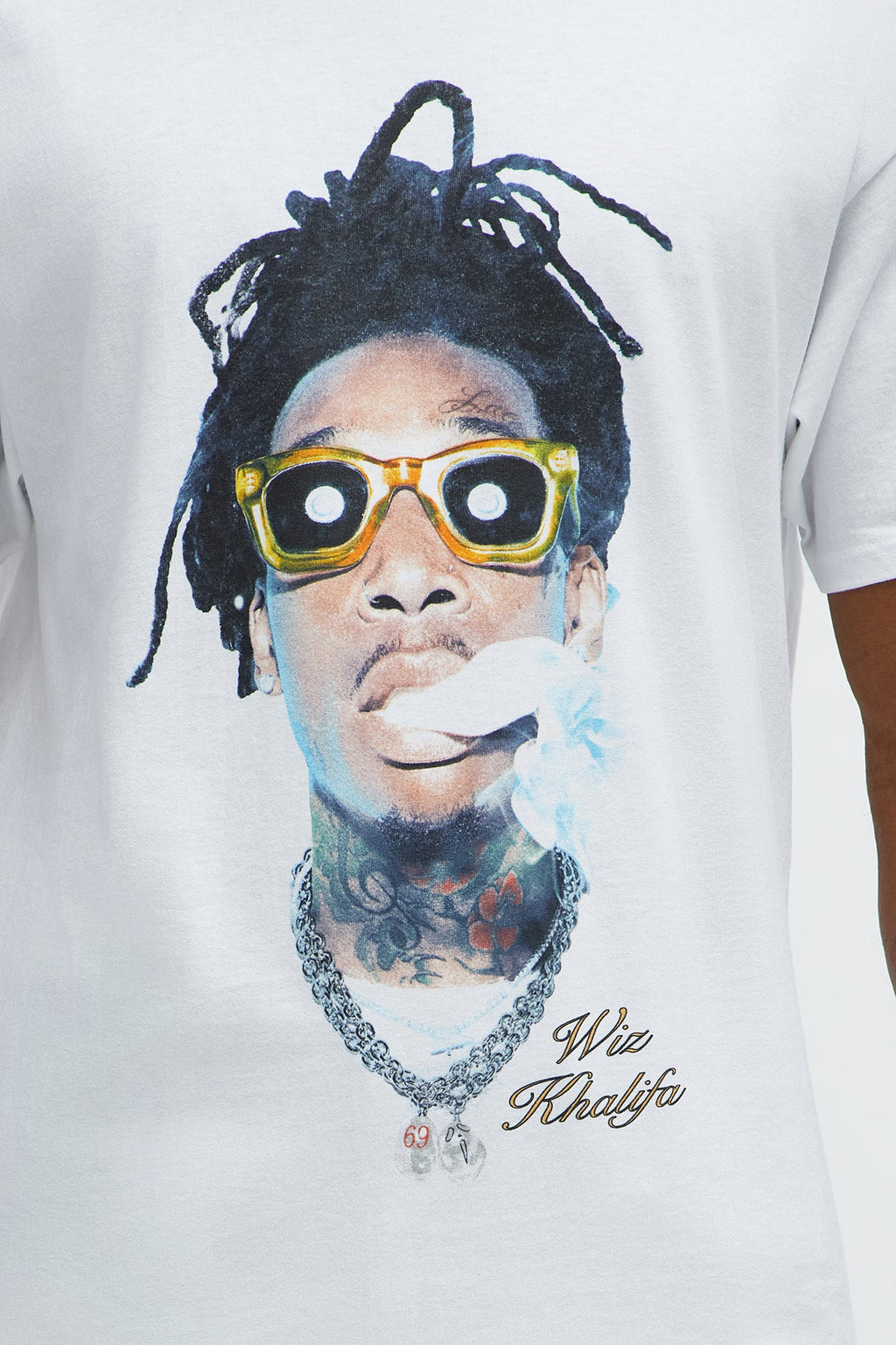 Wiz Khalifa Roll Up Short Sleeve Tee - White