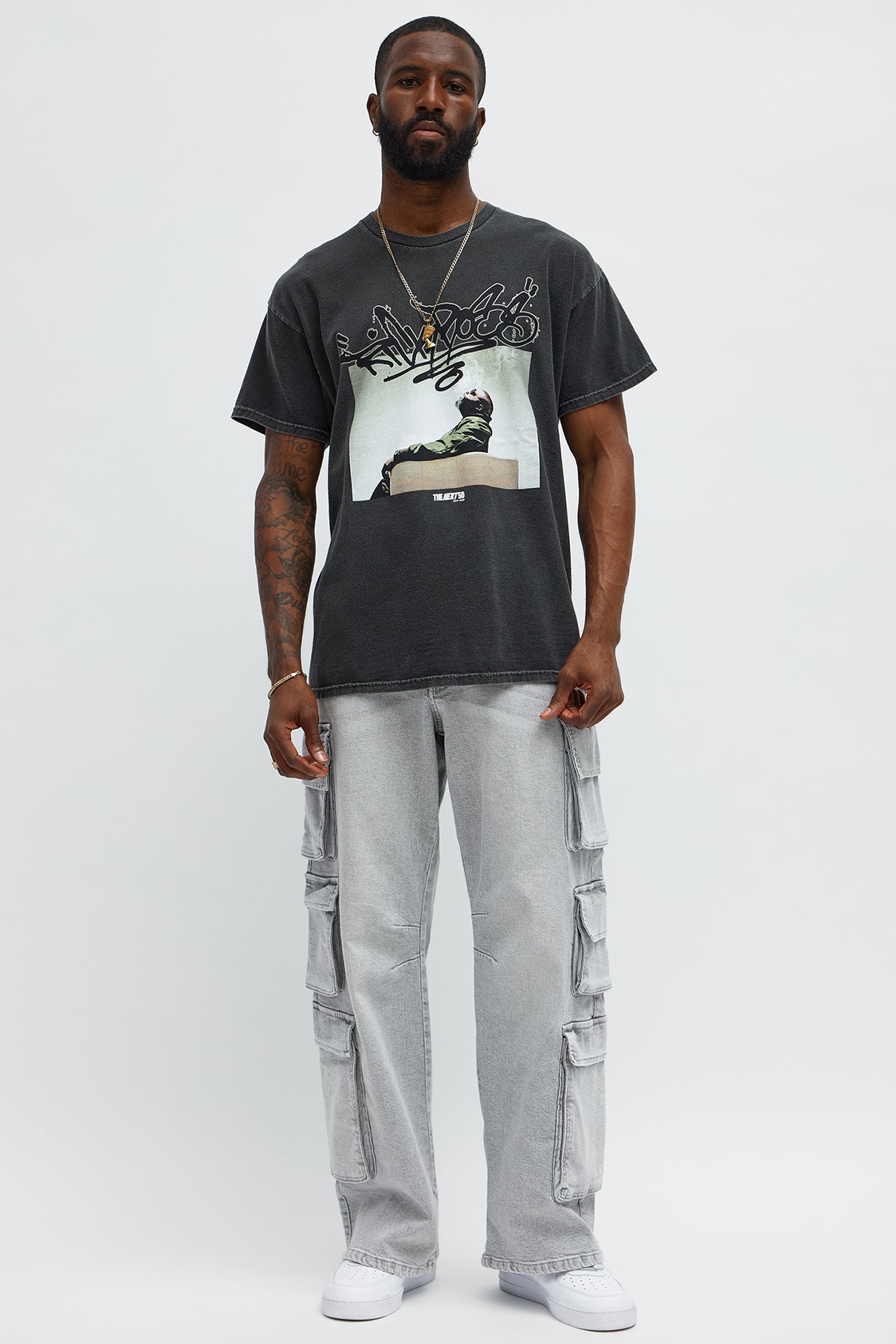 Rick Ross The Boss Short Sleeve Tee - Black Wash