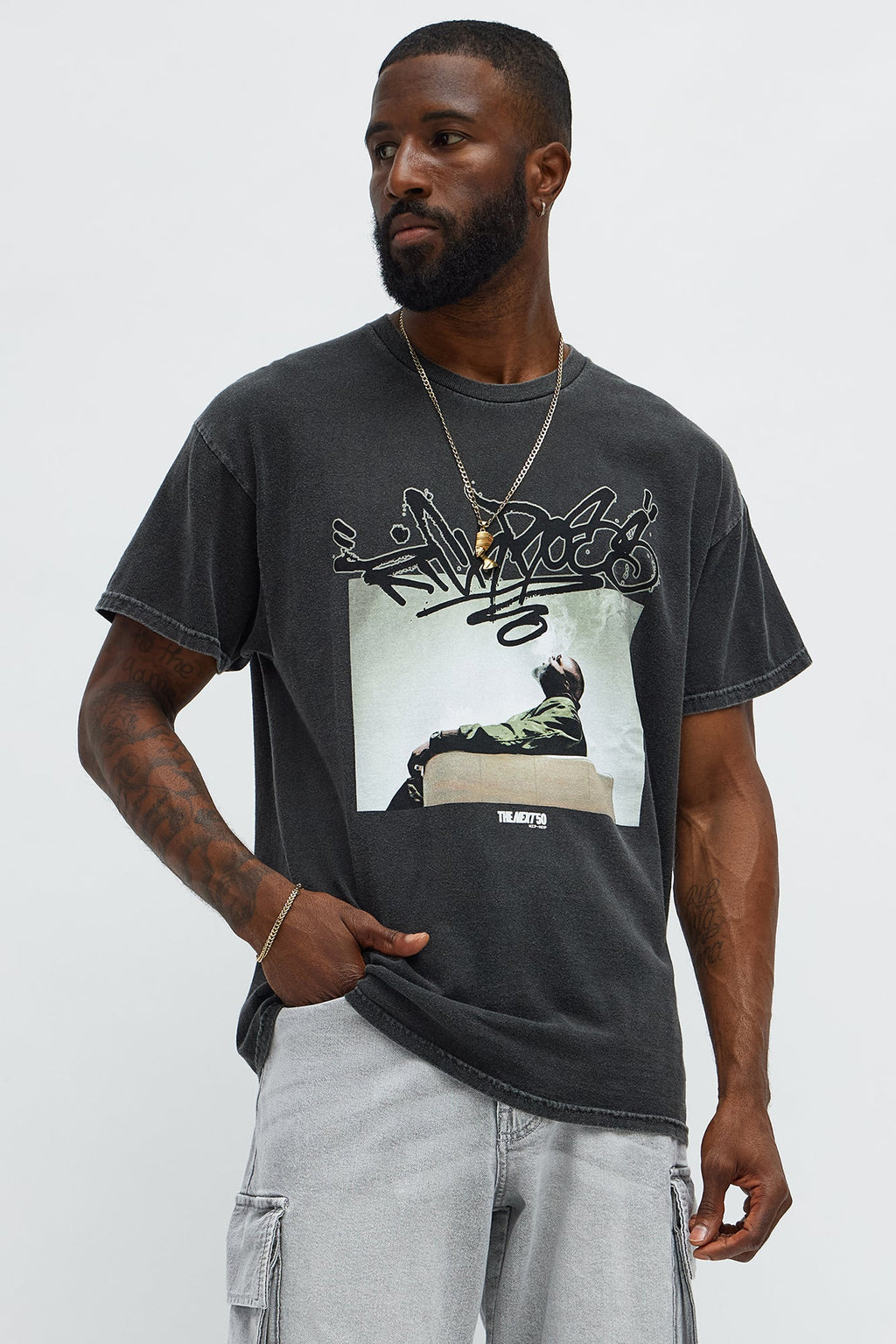 Rick Ross The Boss Short Sleeve Tee - Black Wash