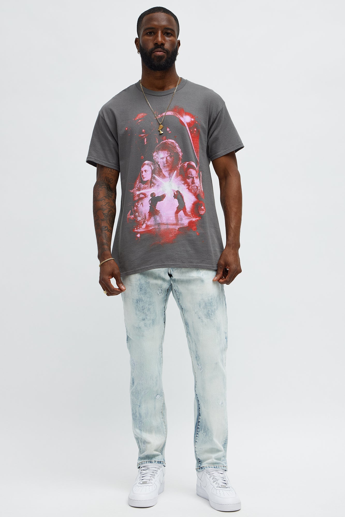 Star Wars Episode 3 Short Sleeve Tee - Charcoal