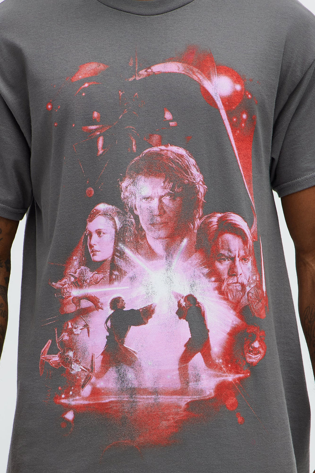 Star Wars Episode 3 Short Sleeve Tee - Charcoal