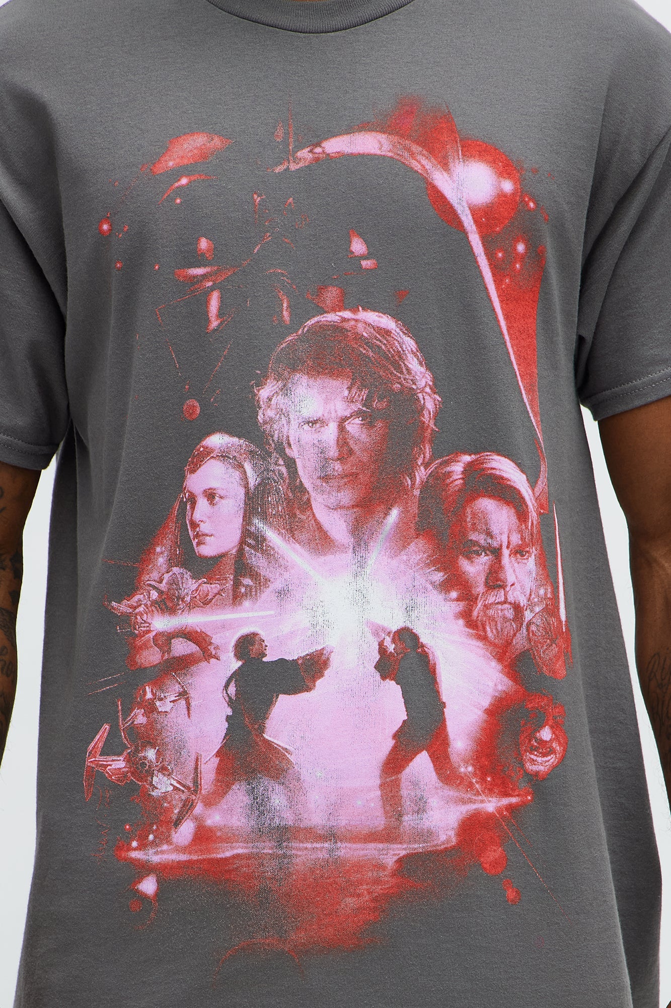 Star Wars Episode 3 Short Sleeve Tee - Charcoal