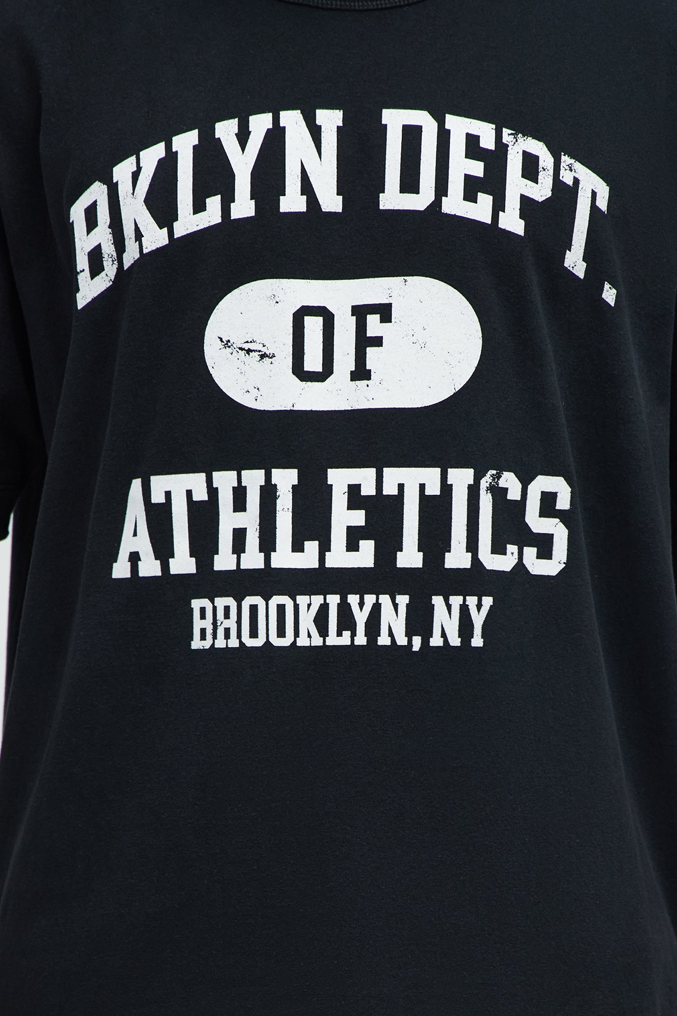 Brooklyn Department Of Athletics Oversized Short Sleeve Tee - Black Wash