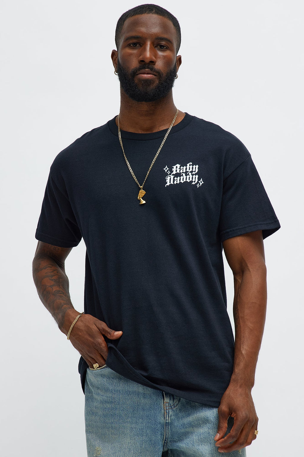 Rich Baby Daddy Gang Short Sleeve Tee - Black