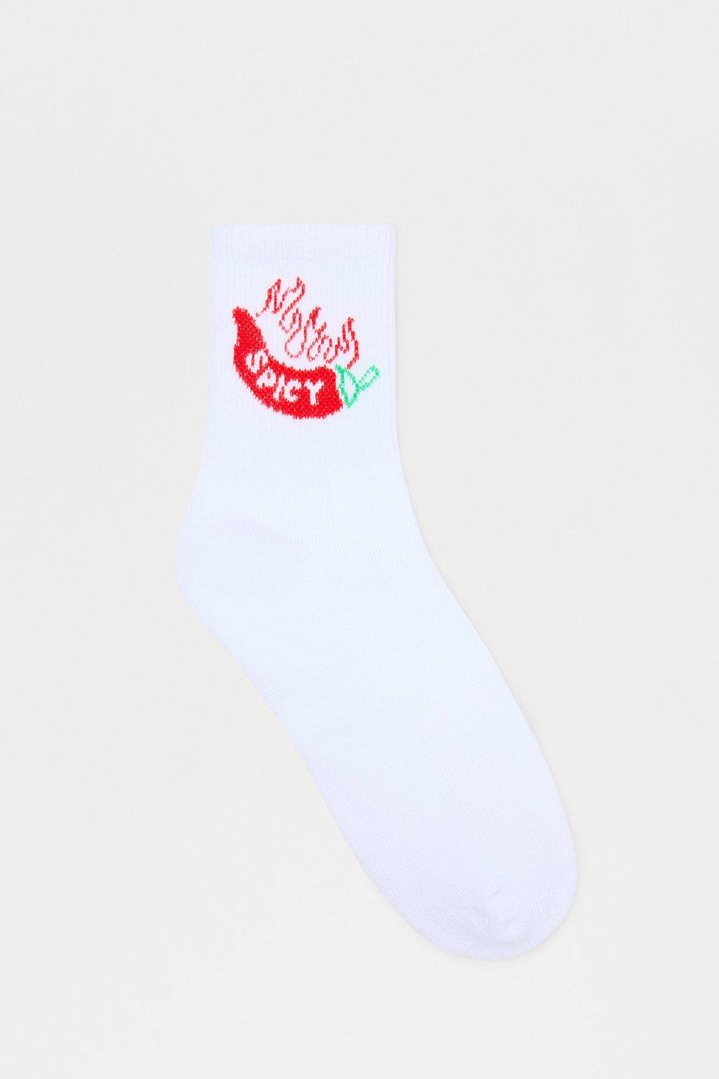 A Bit Spicy Socks - White/combo