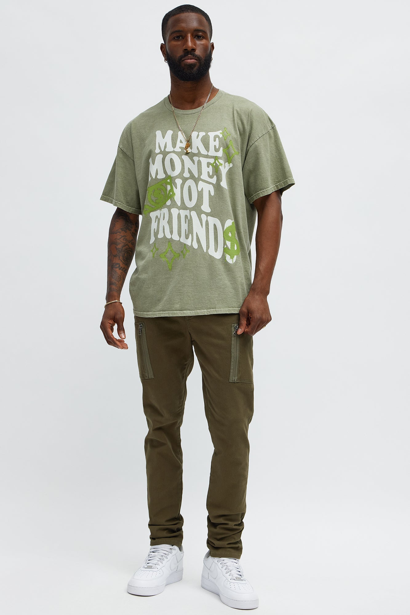 Skinny Got Me There Zipper Pocket Pants - Green