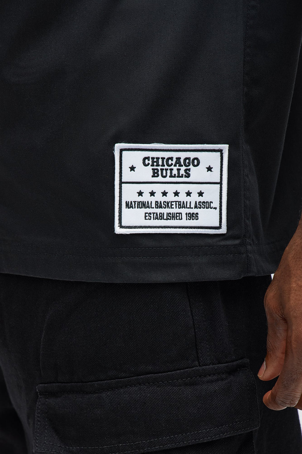 Bulls Regular Fit Button Up Shirt - Black