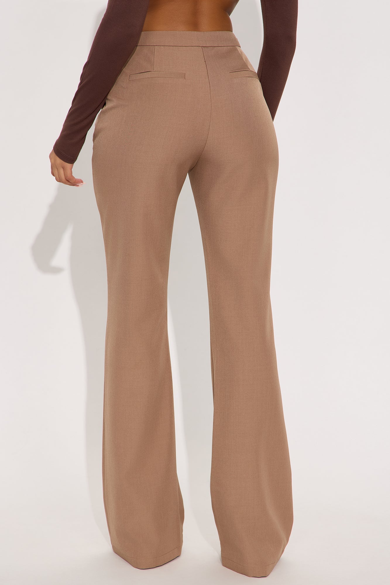Breaking Even Flare Trouser - Chestnut