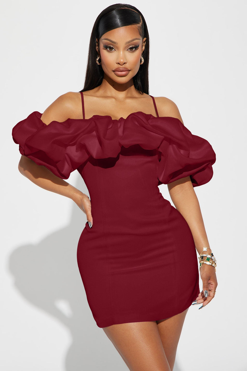 Lola Mini Dress - Wine