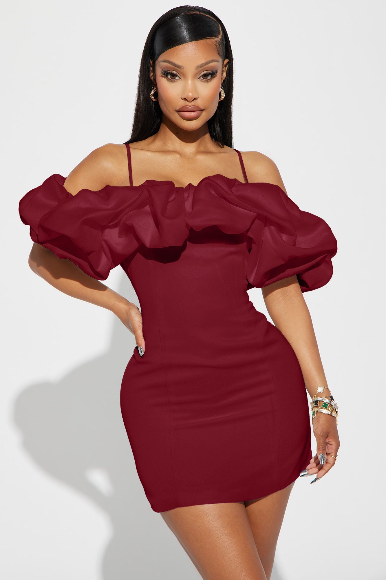 Lola Mini Dress - Wine