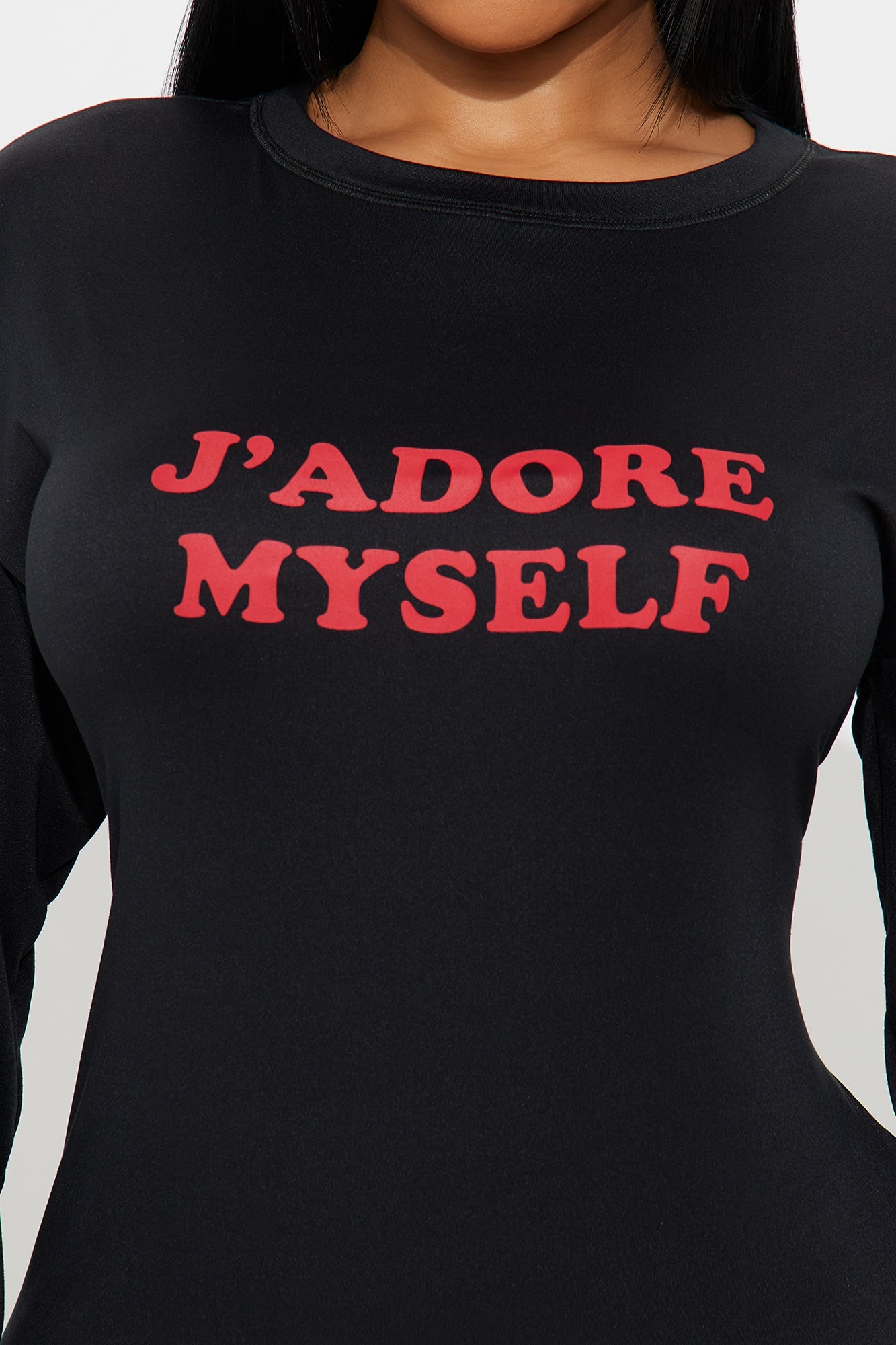 J'adore Myself PJ Boxer Short Set - Black/Red