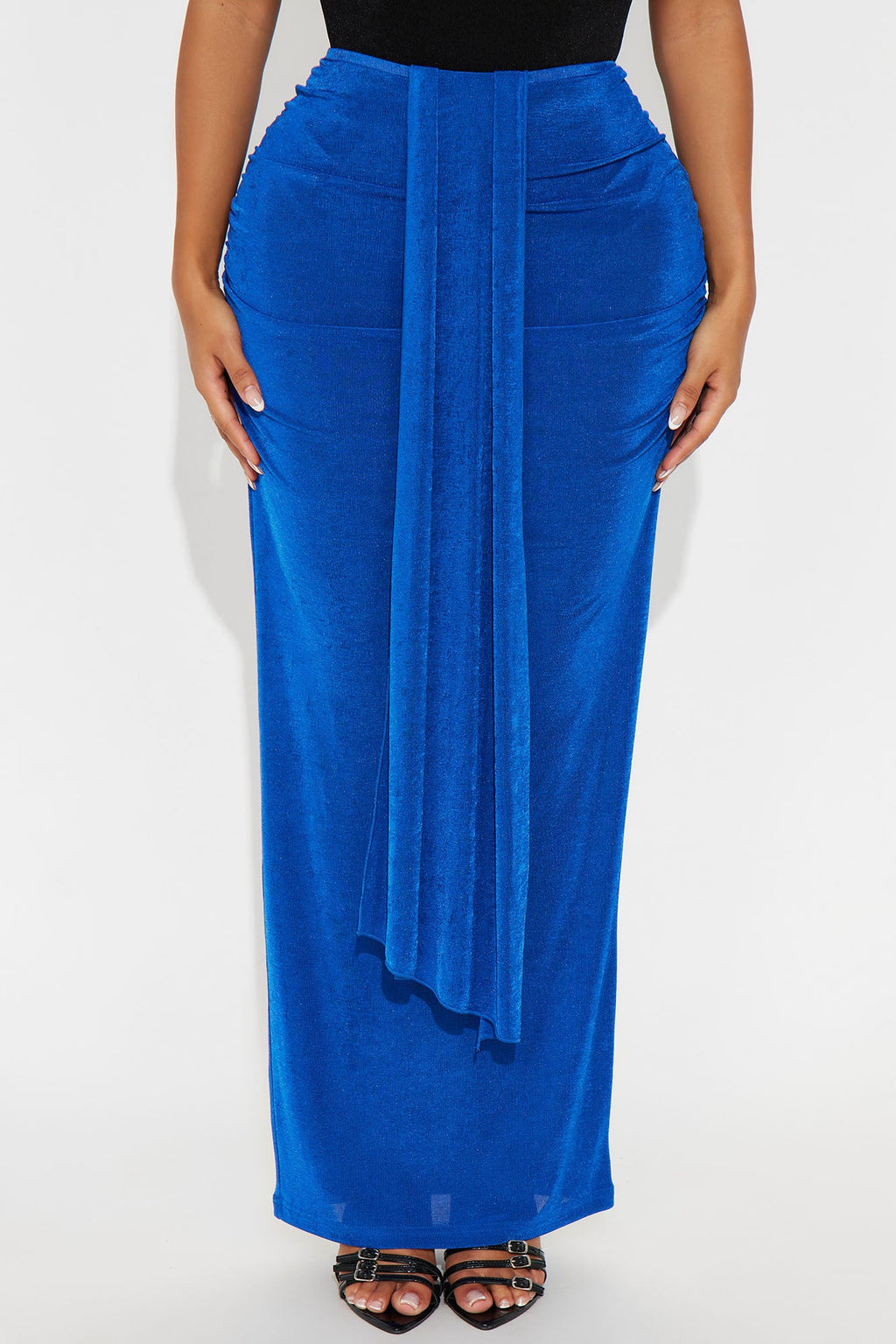 Let's Getaway Slinky Knit Maxi - CobaltBlue