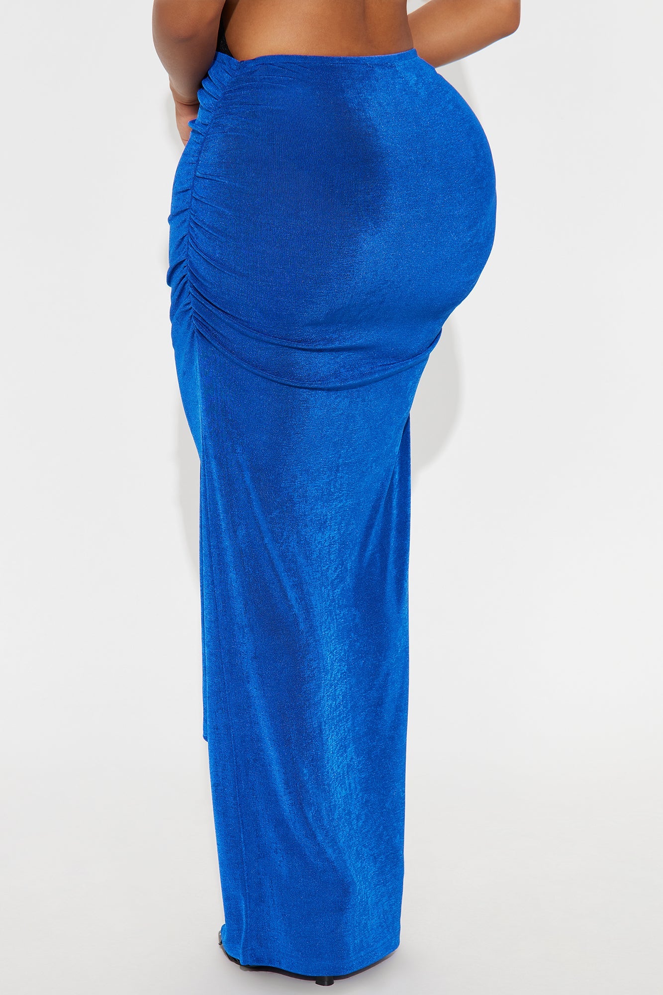 Let's Getaway Slinky Knit Maxi - CobaltBlue