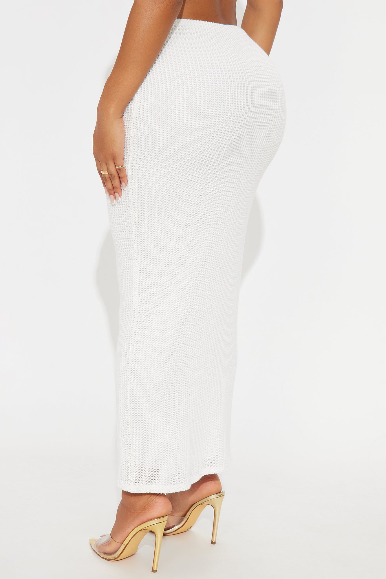 Late Nights In Paradise Maxi Skirt - White