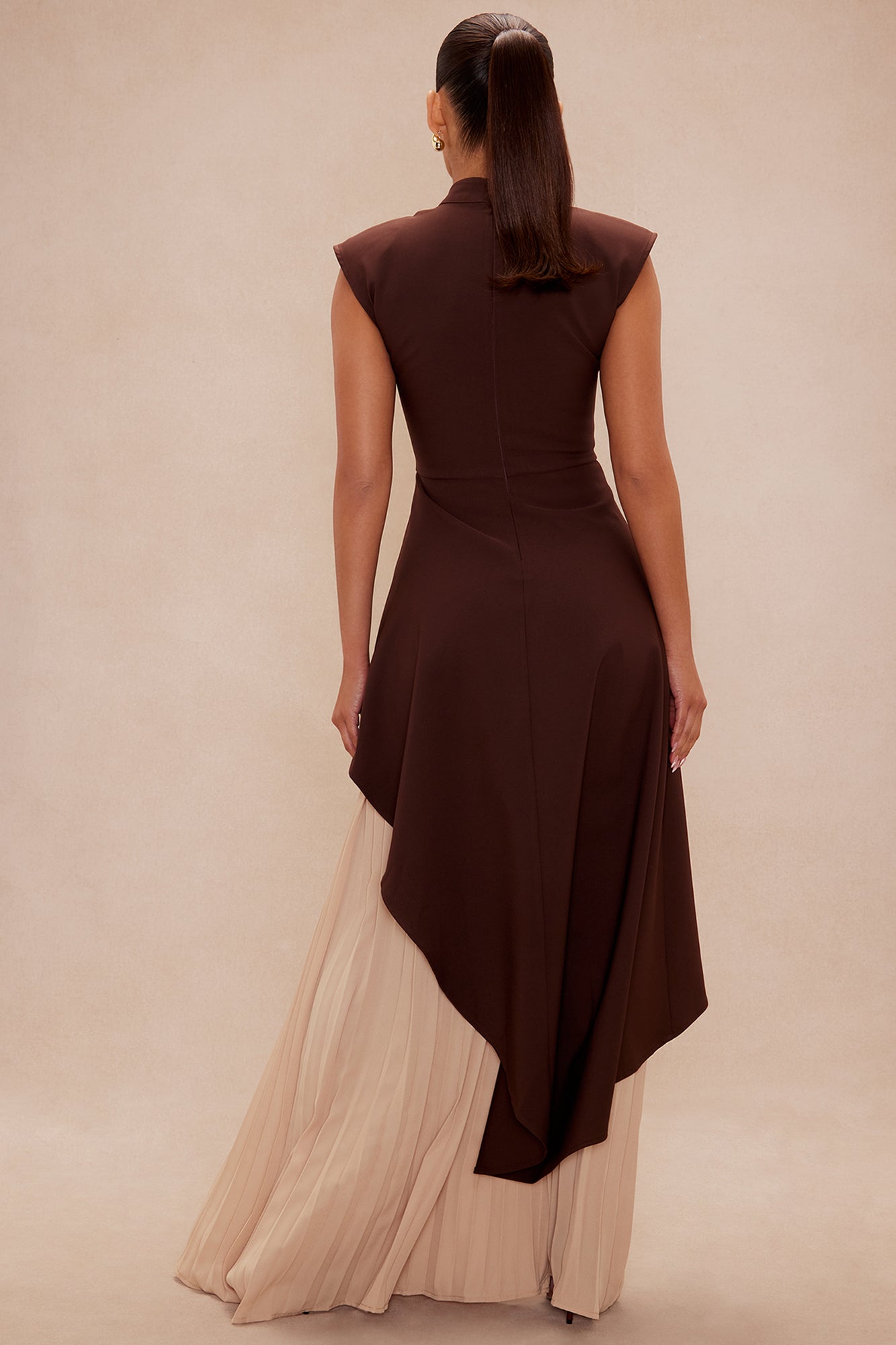 Paris Pleated Pant Set - Chocolate 