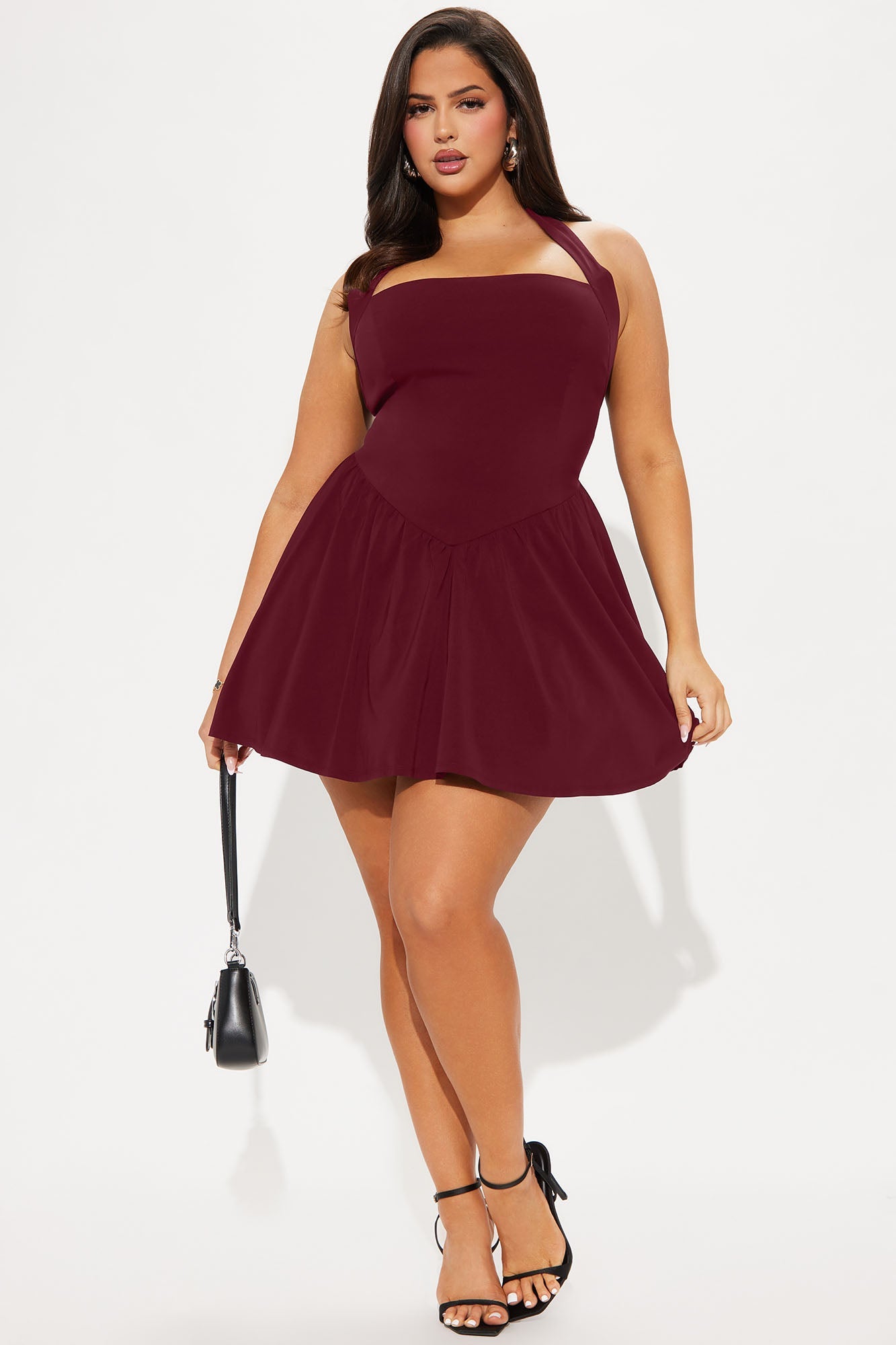 Noble Mini Dress - Wine