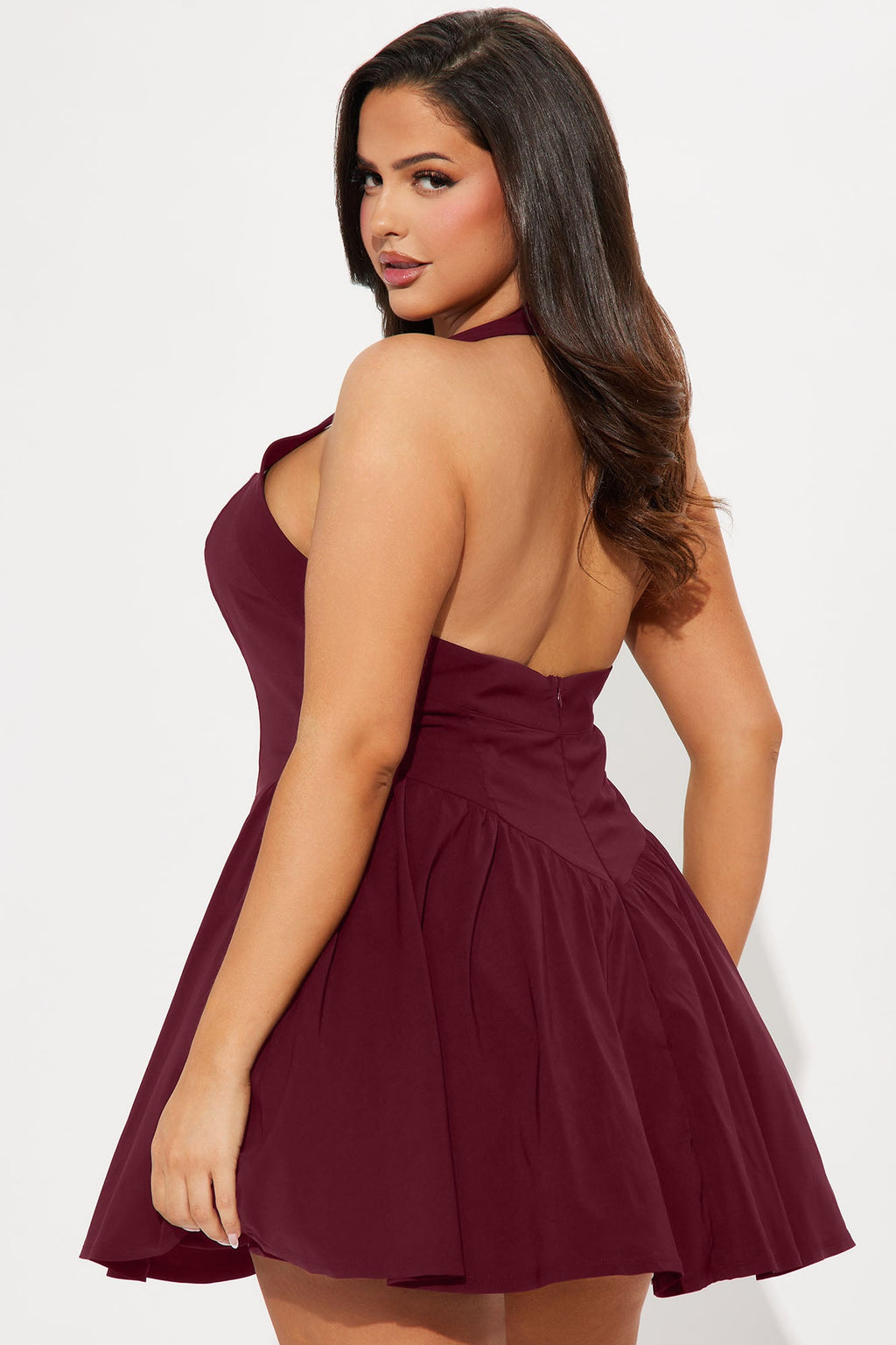 Noble Mini Dress - Wine