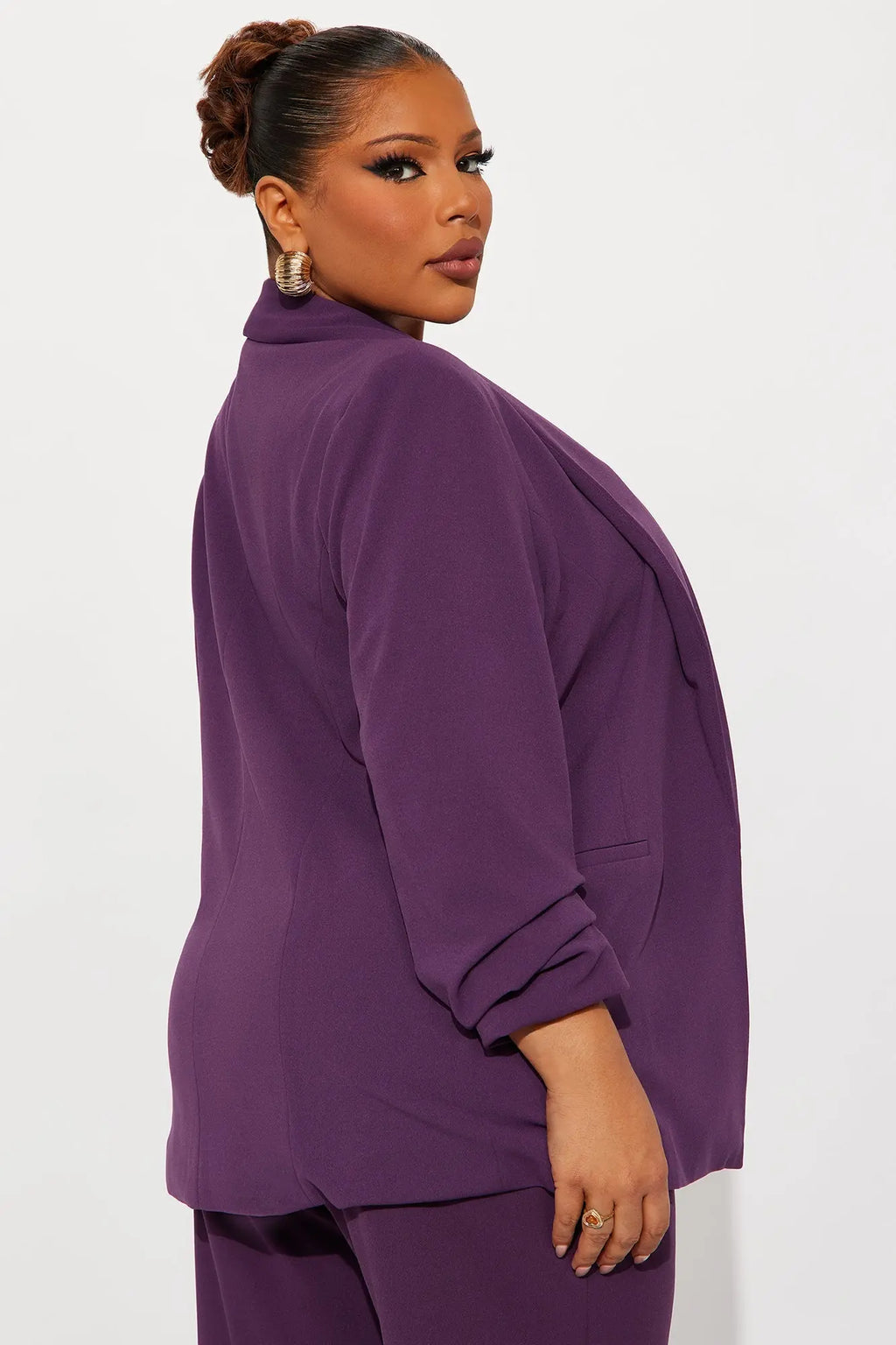 The Celine Blazer - Plum 