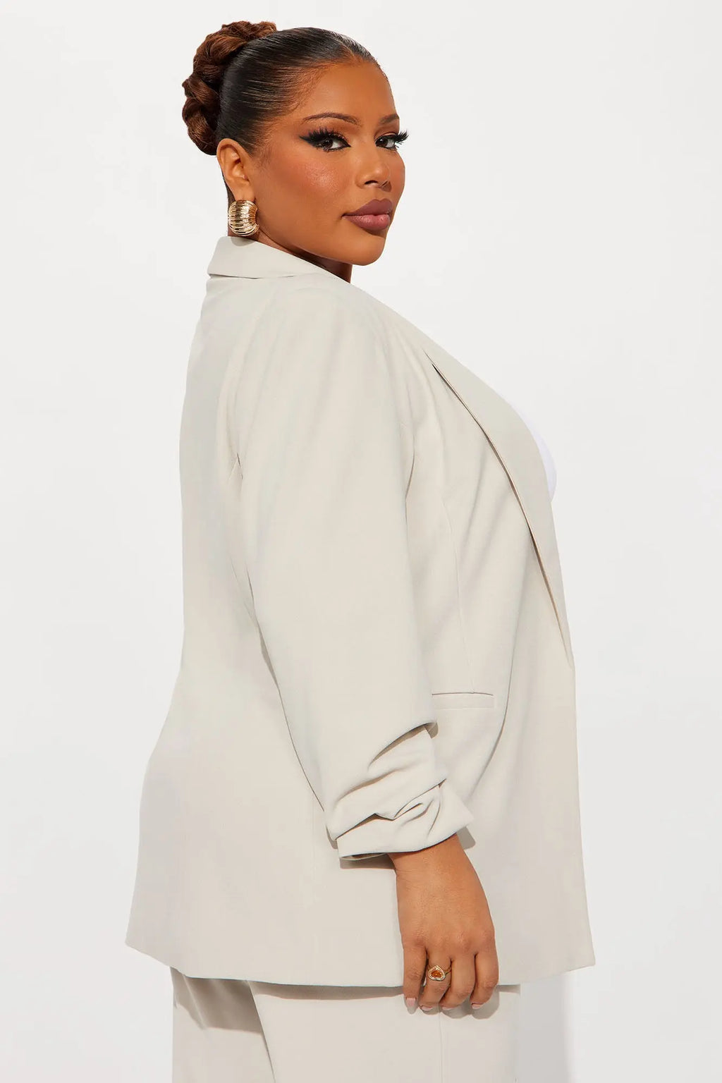 The Celine Blazer - Oatmeal 