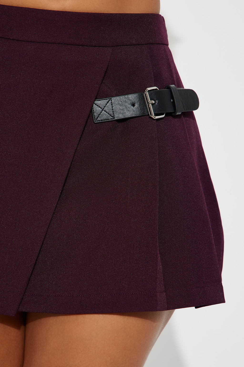 Karina Mini Pleated Skort - Chocolate