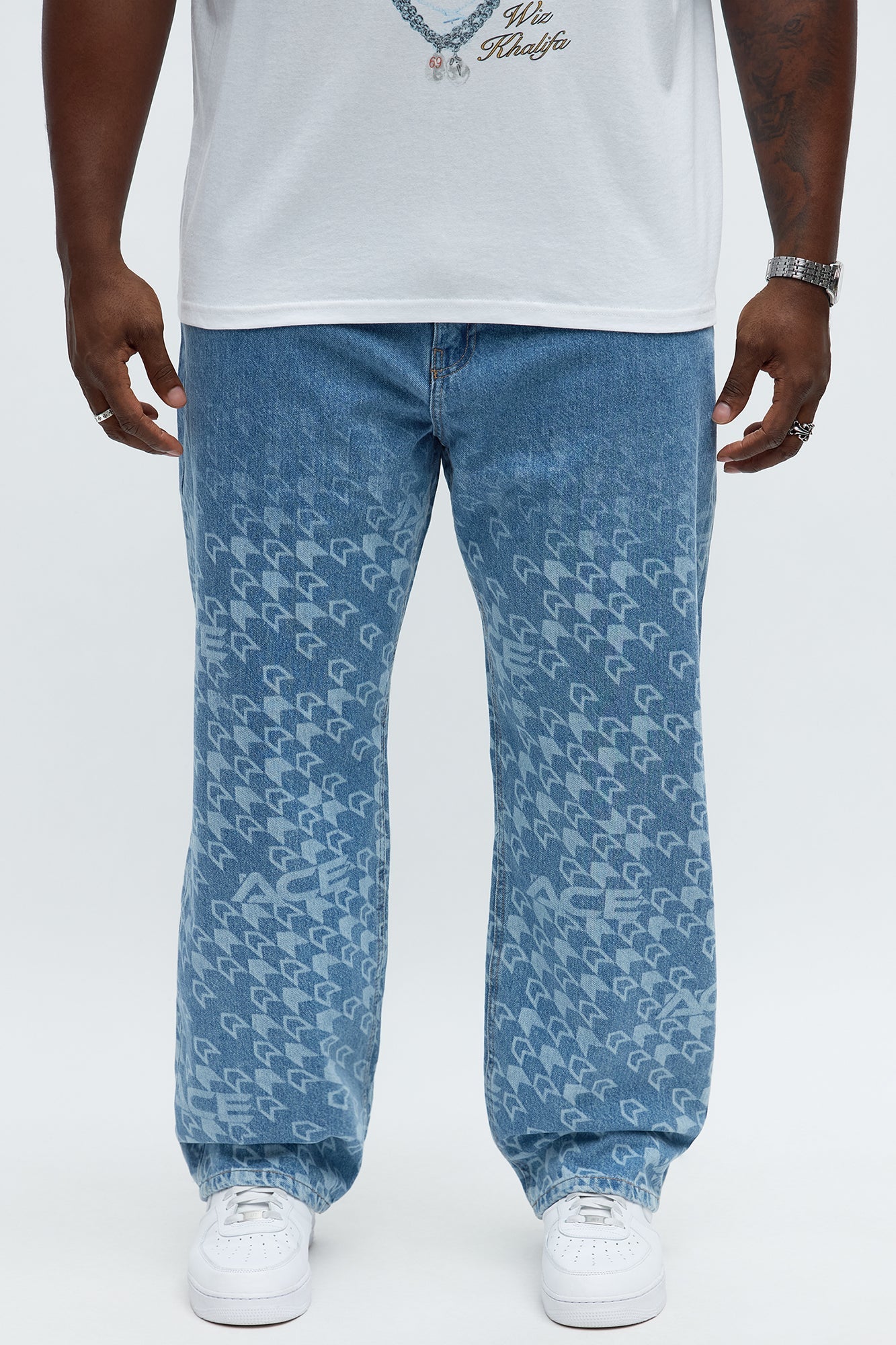 Relaxed Straight Booster Jeans - Medium Blue Wash