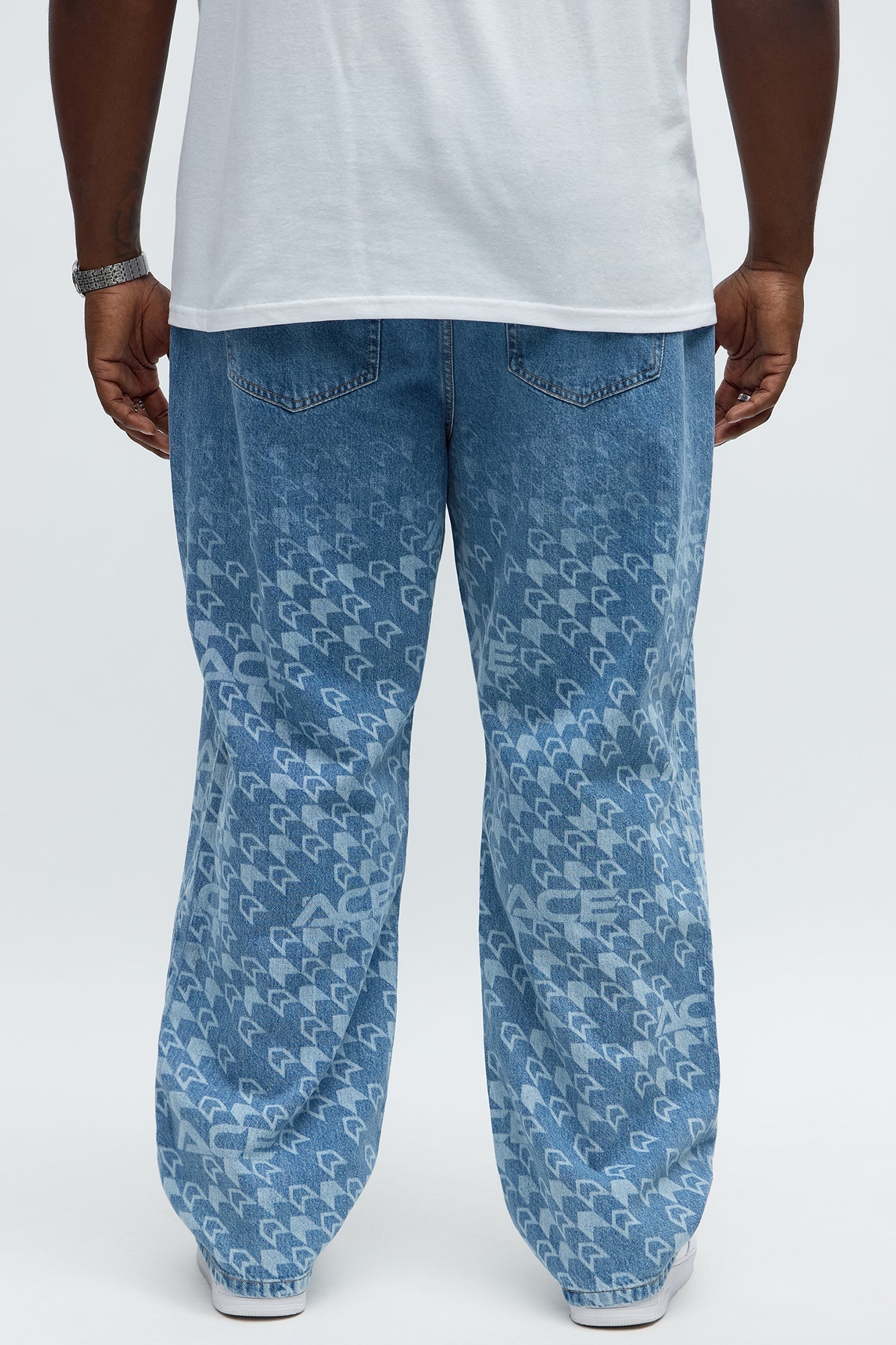 Relaxed Straight Booster Jeans - Medium Blue Wash