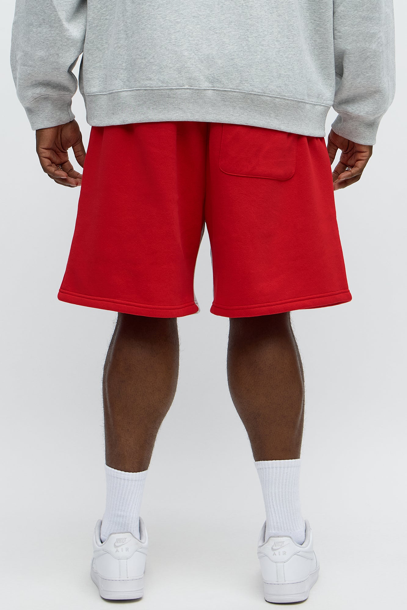 Tyson Relaxed Number 3 Shorts - Red/combo