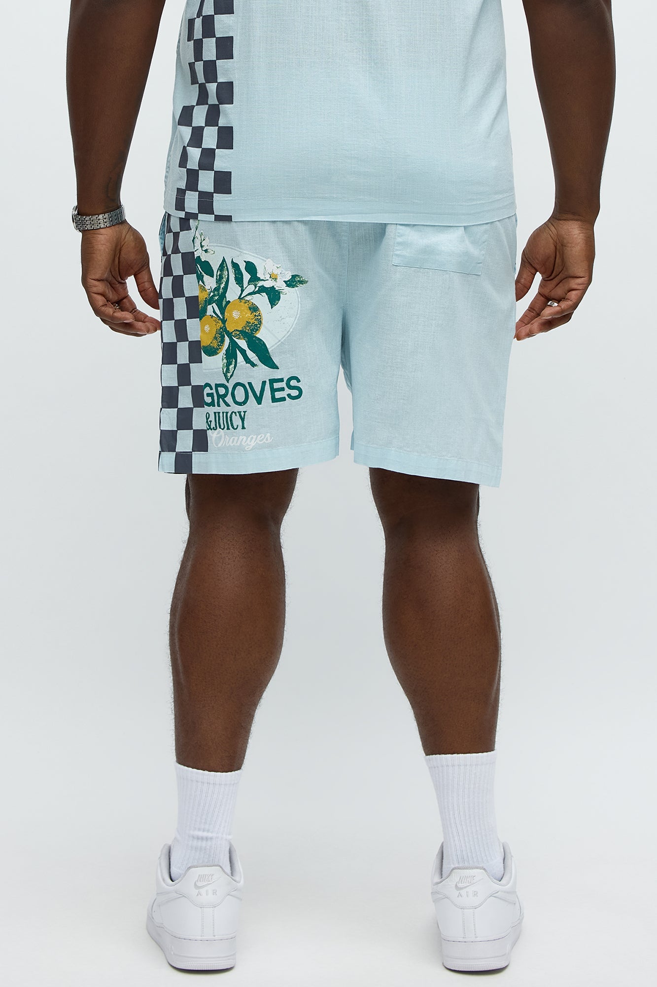 Groves Relaxed Drawstring Shorts - Light Blue