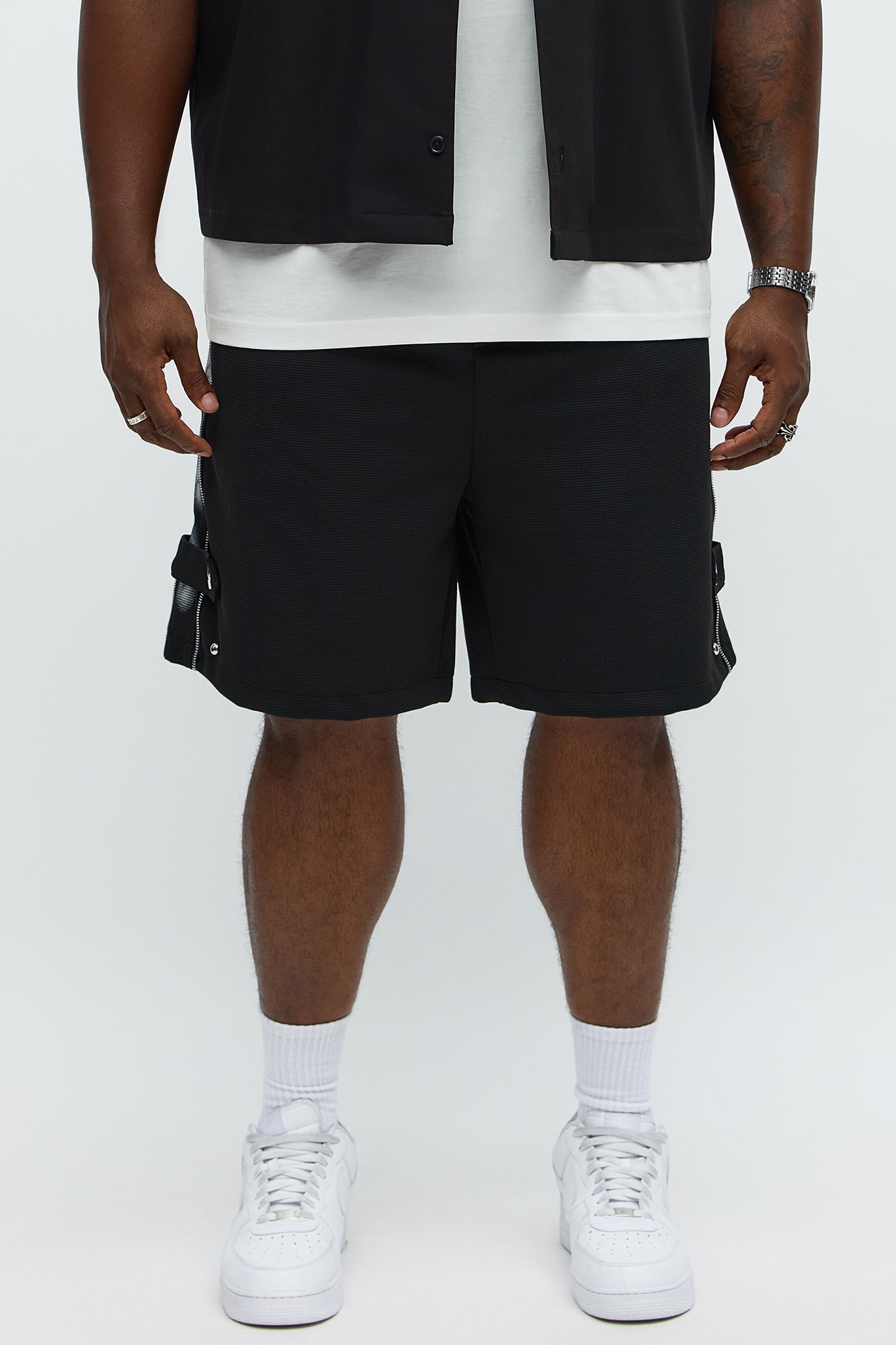 Relaxed Bright Stars Shorts - Black