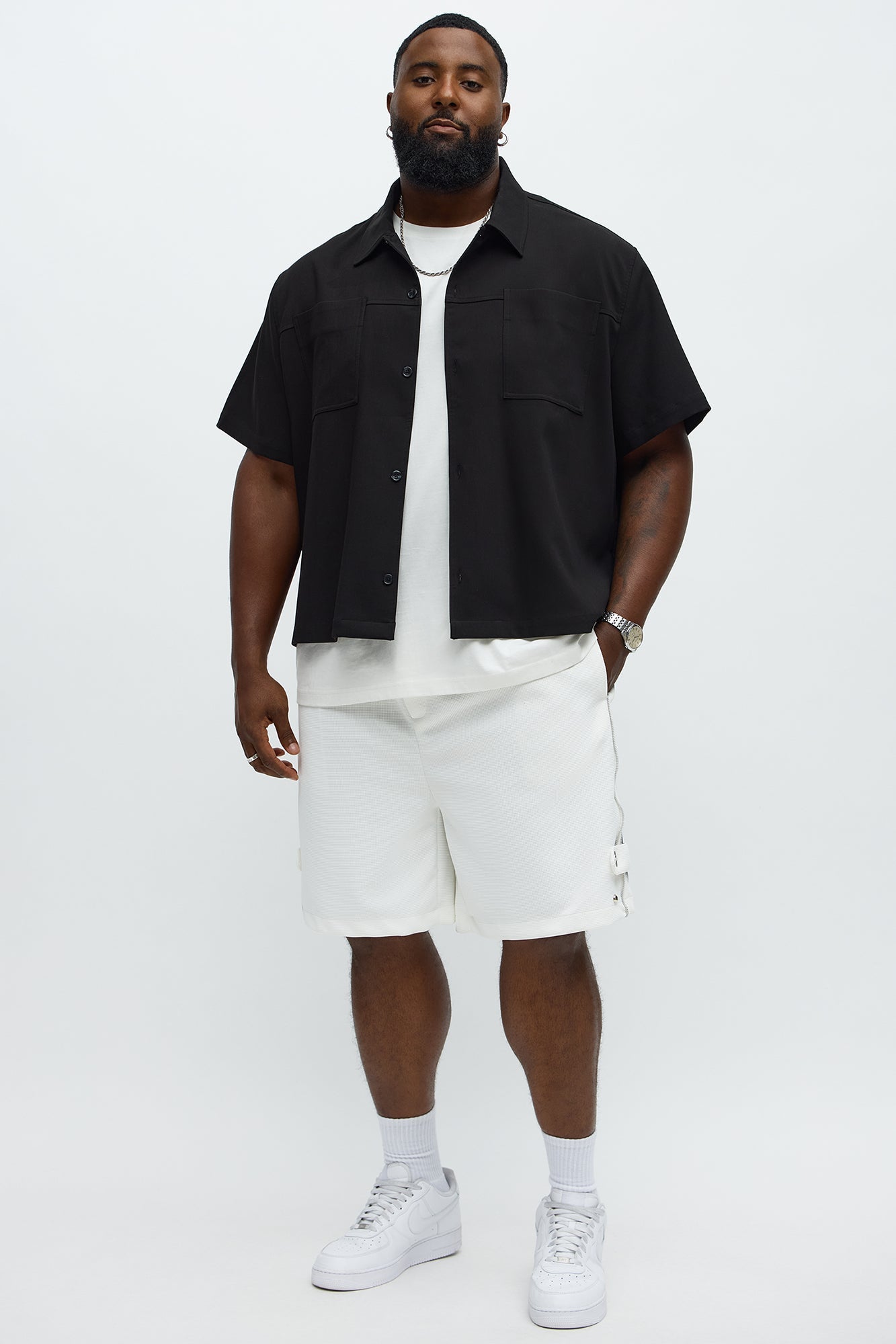 Relaxed Bright Stars Shorts - White