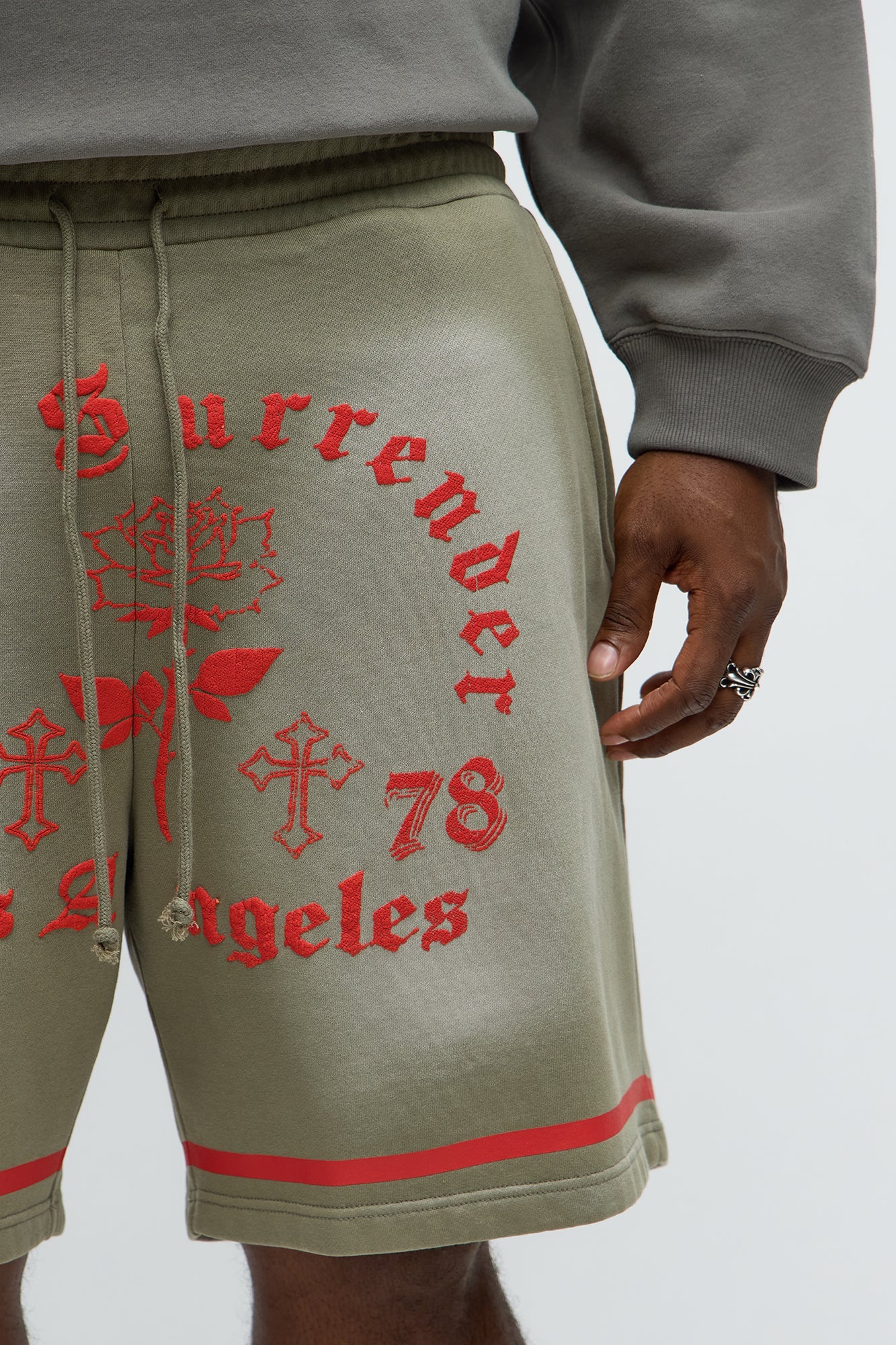 Never Surrender LA Baggy Sweatshort - Green