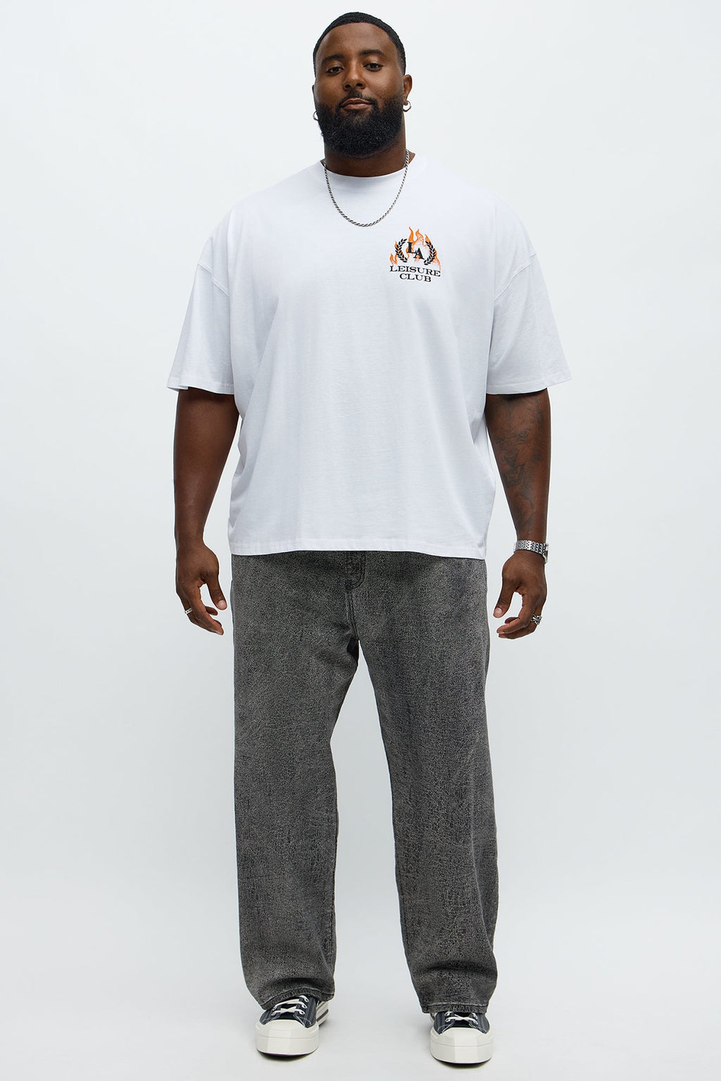 Crack The Code Baggy Jeans - Grey