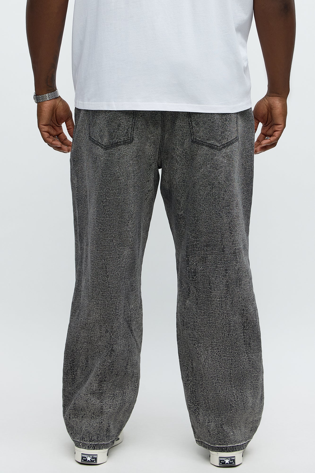 Crack The Code Baggy Jeans - Grey