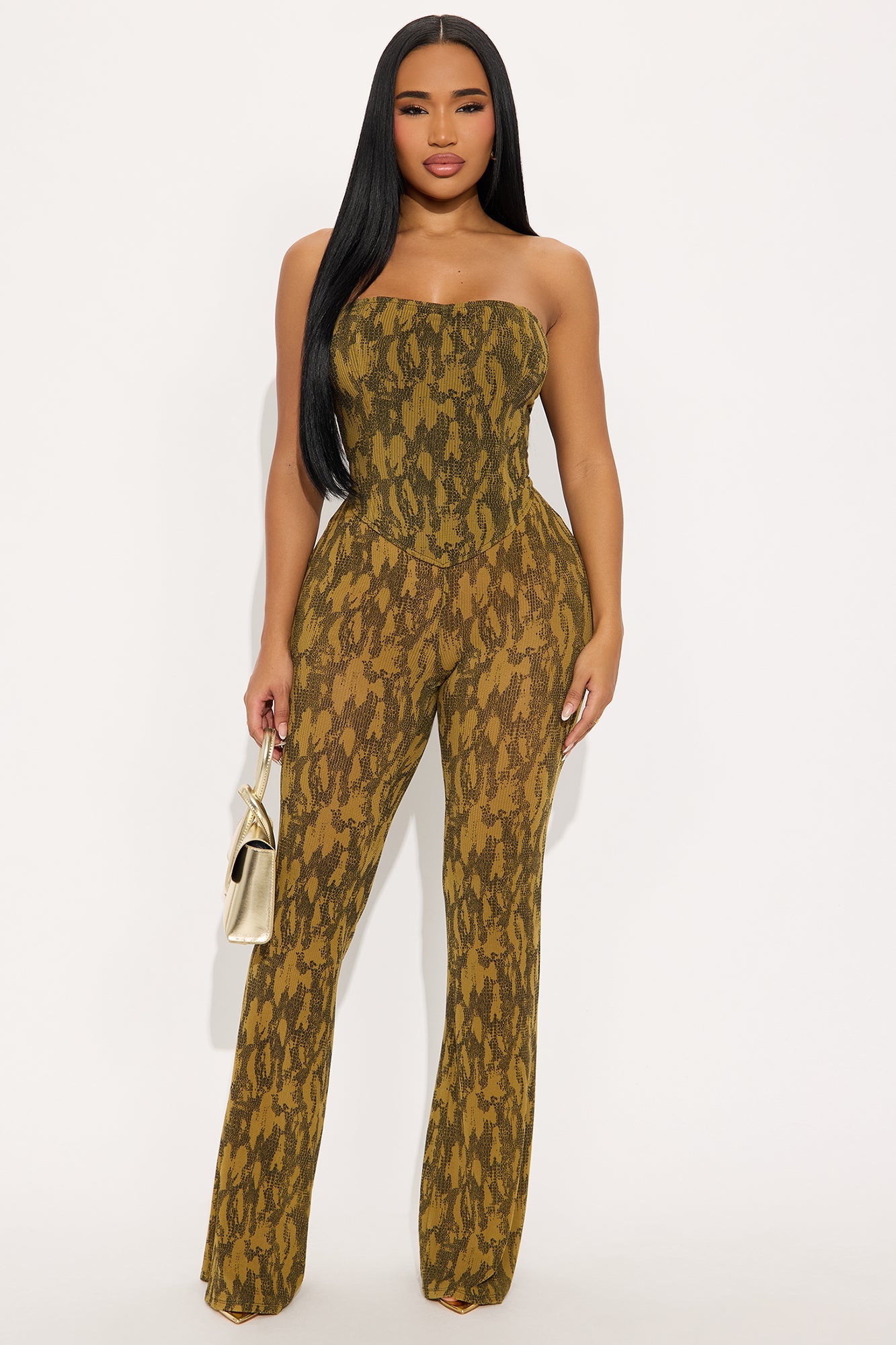 Kora Corset Pant Set - Olive