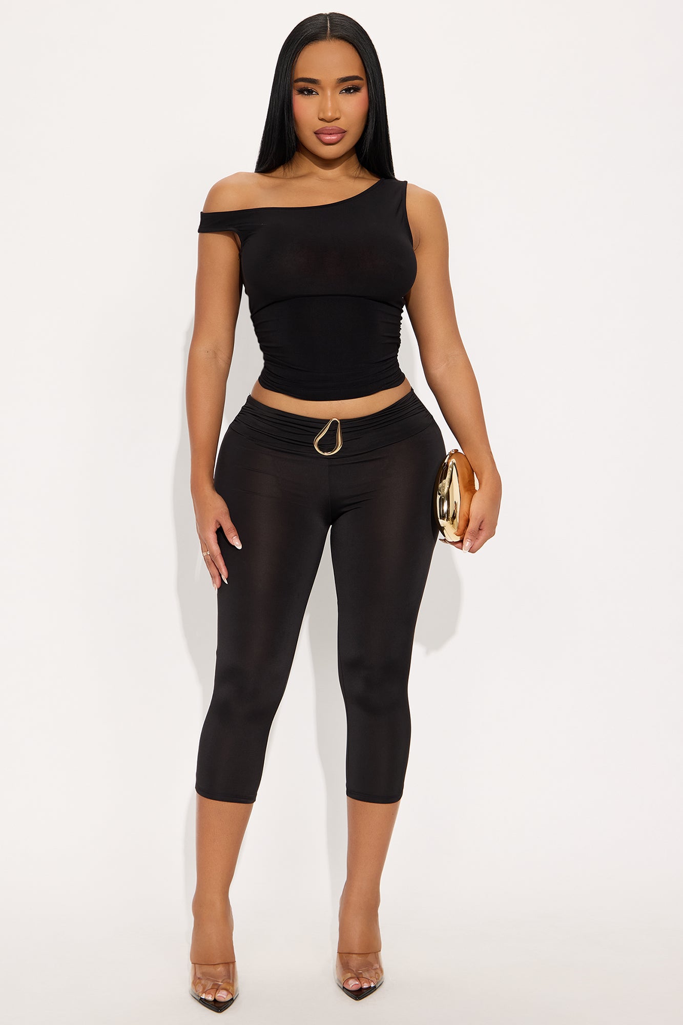 Gazelle Hardware Capri Legging - Black