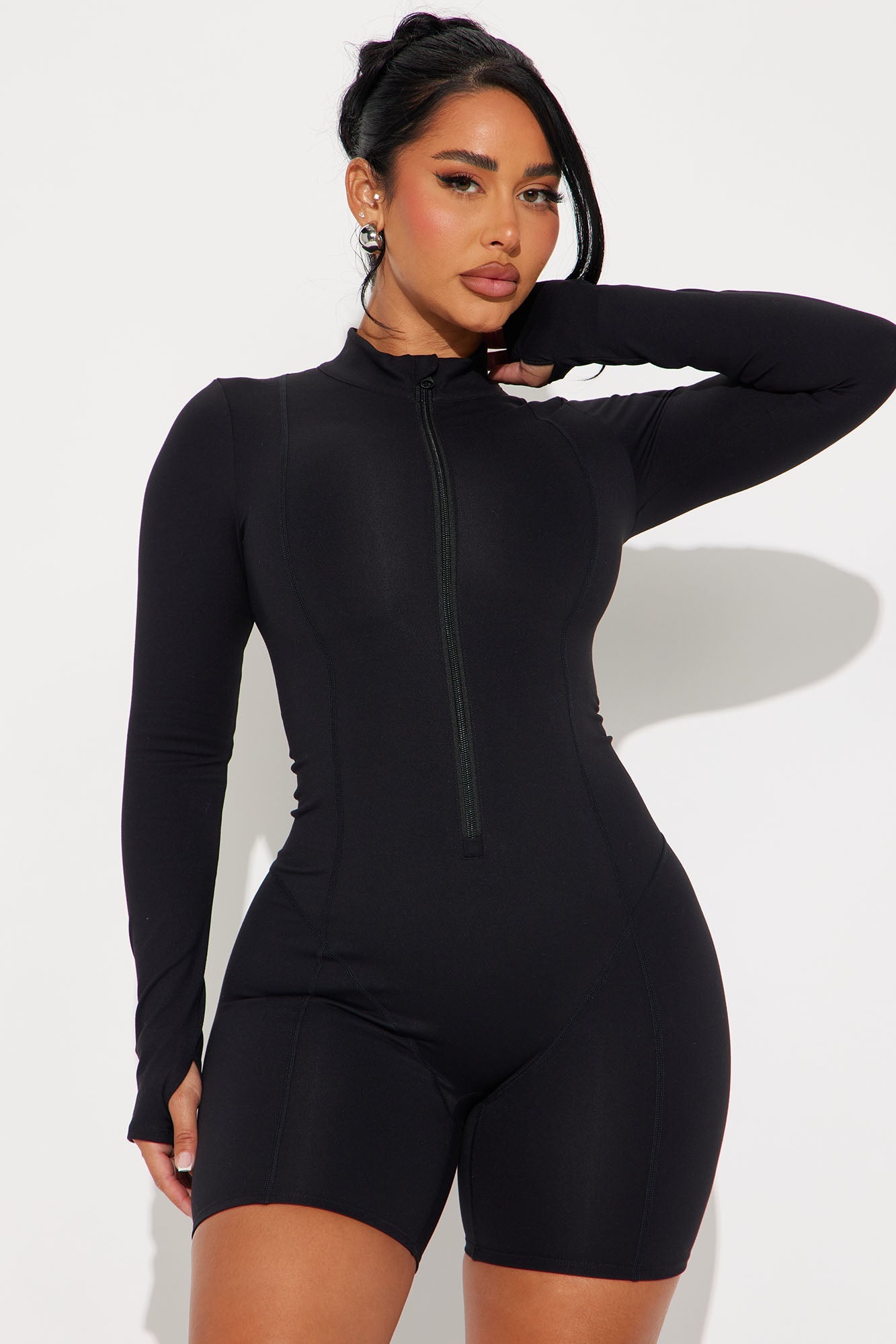 Trail Trek Super Soft Active Romper - Black