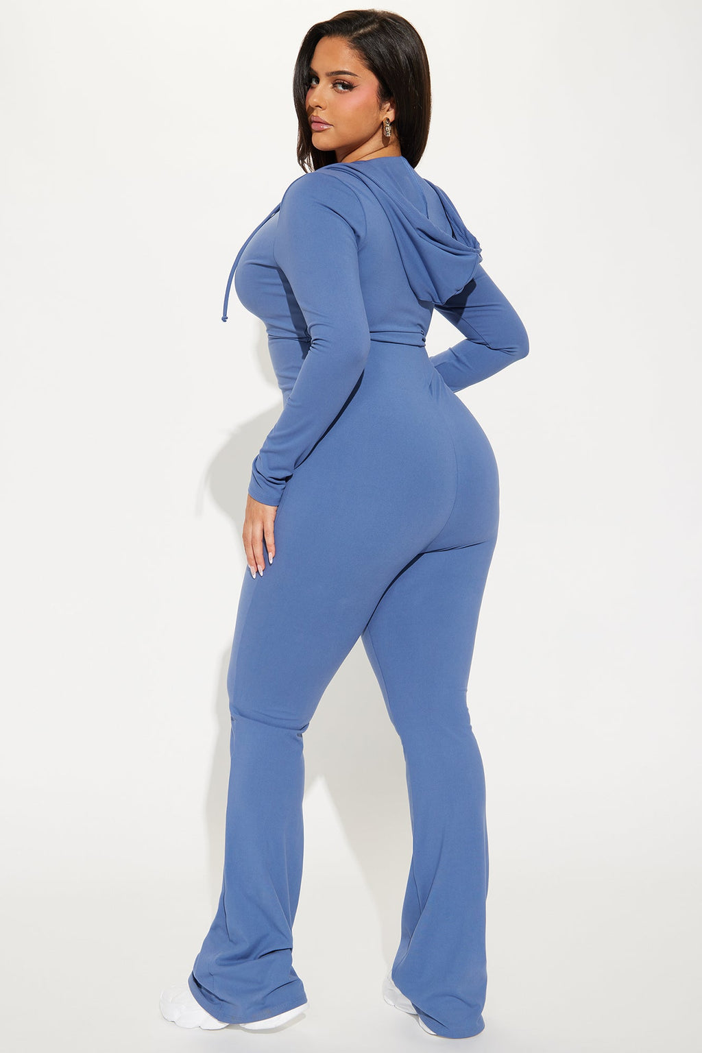 Luna Zip Up Jumpsuit - Blue