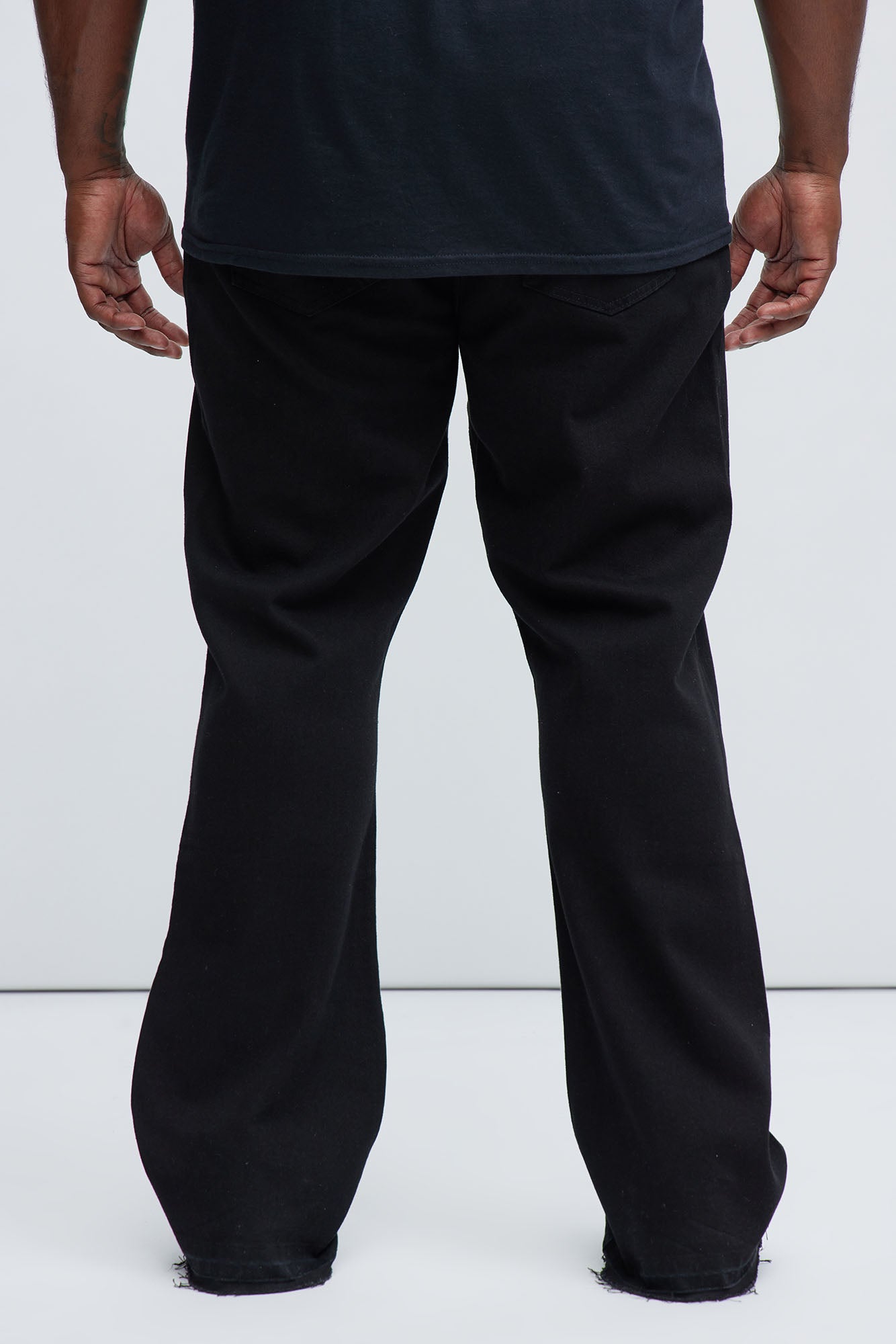 Cornell Slim Flare Jeans - Black