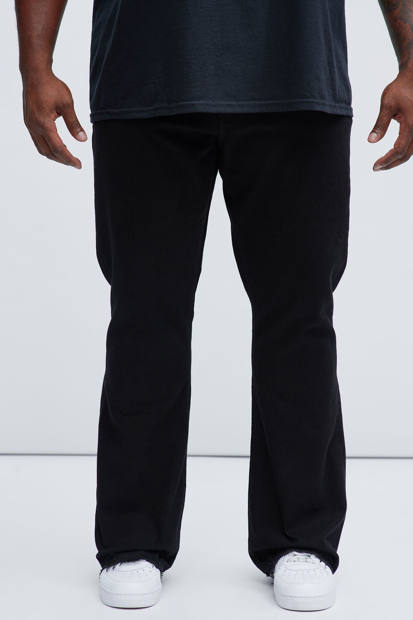 Cornell Slim Flare Jeans - Black