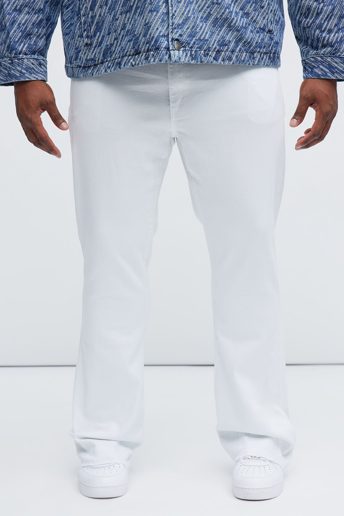 Cornell Slim Flare Jeans - White