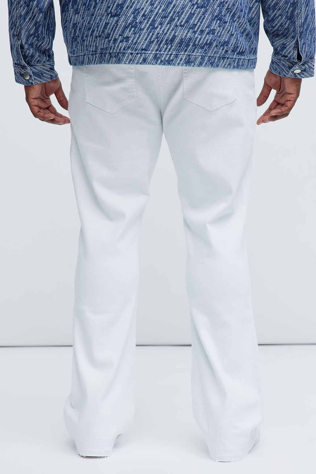Cornell Slim Flare Jeans - White
