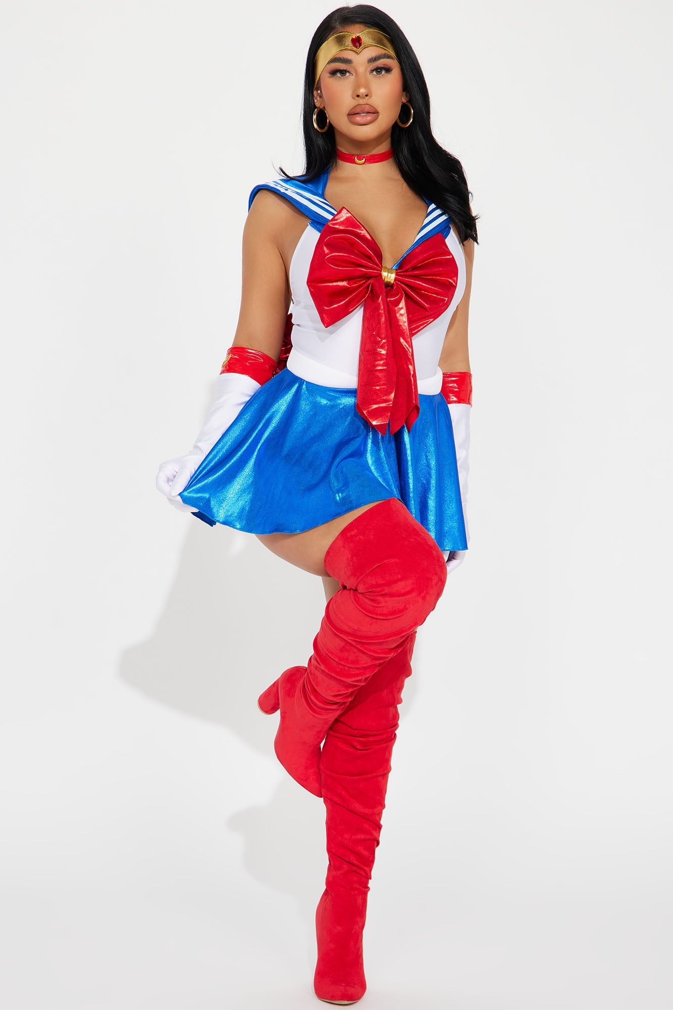 Moon Power Princess 5 Piece Costume Set - White/combo
