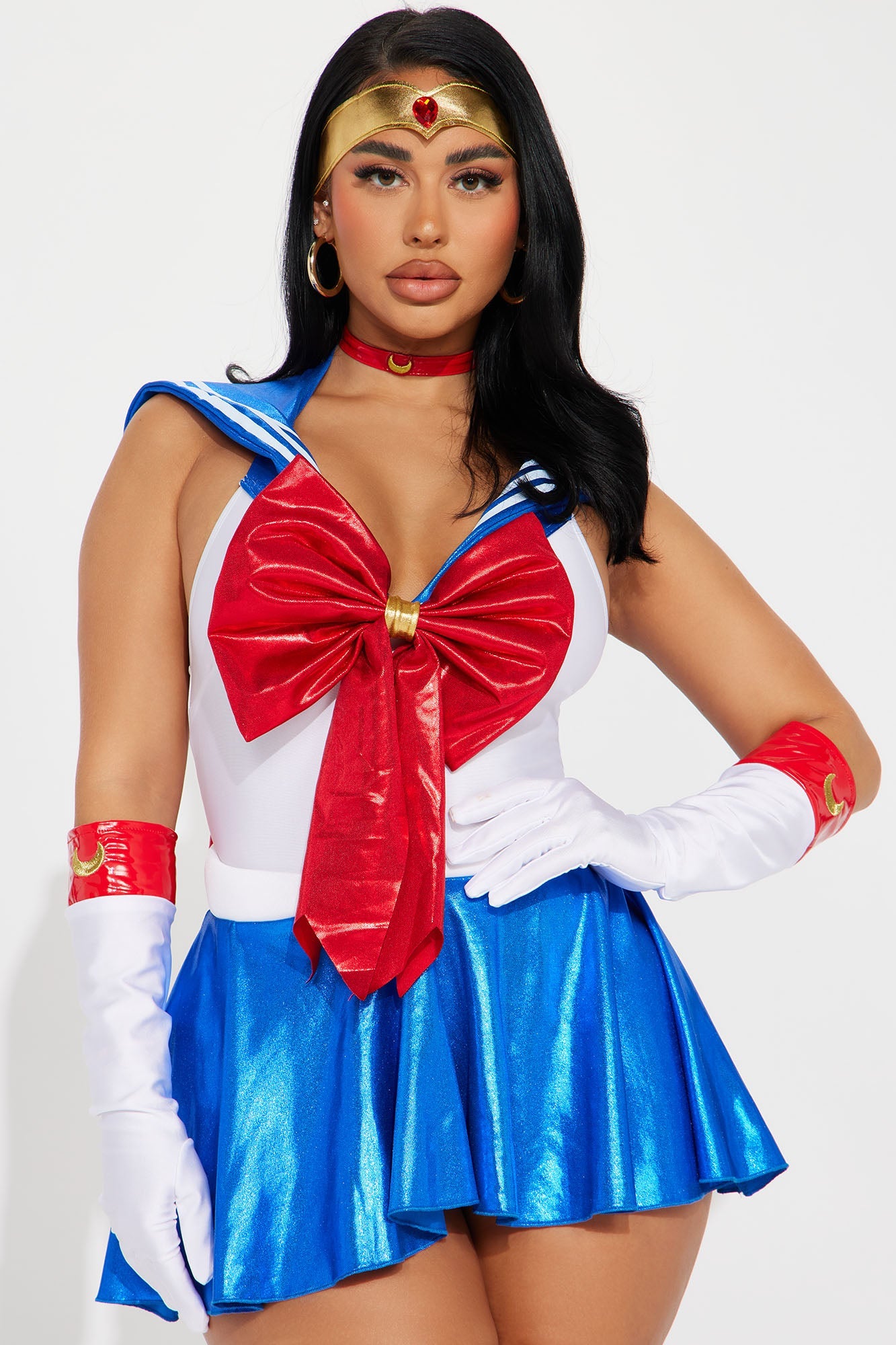 Moon Power Princess 5 Piece Costume Set - White/combo