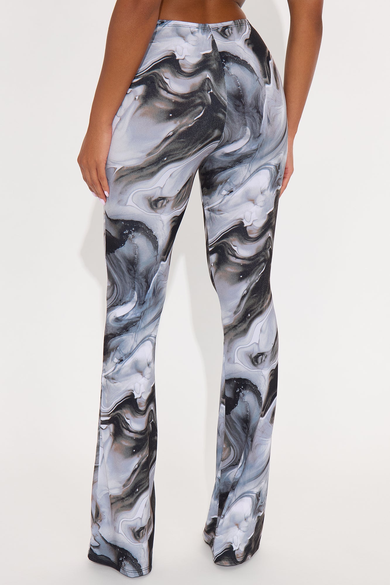 Azani High Rise Flare Leg Pant 33 - Grey/combo