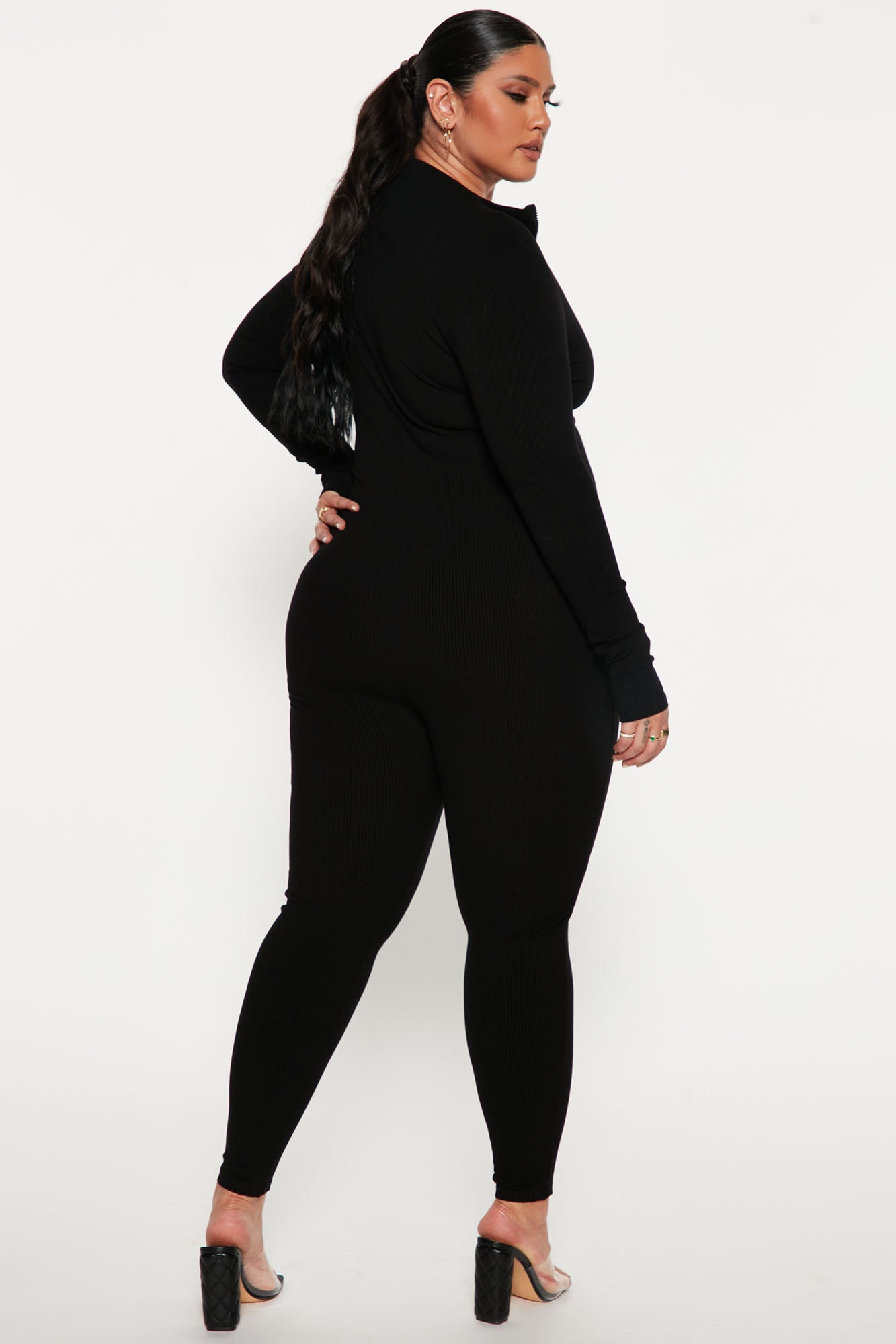 Sabrina Snatched Jumpsuit - Black