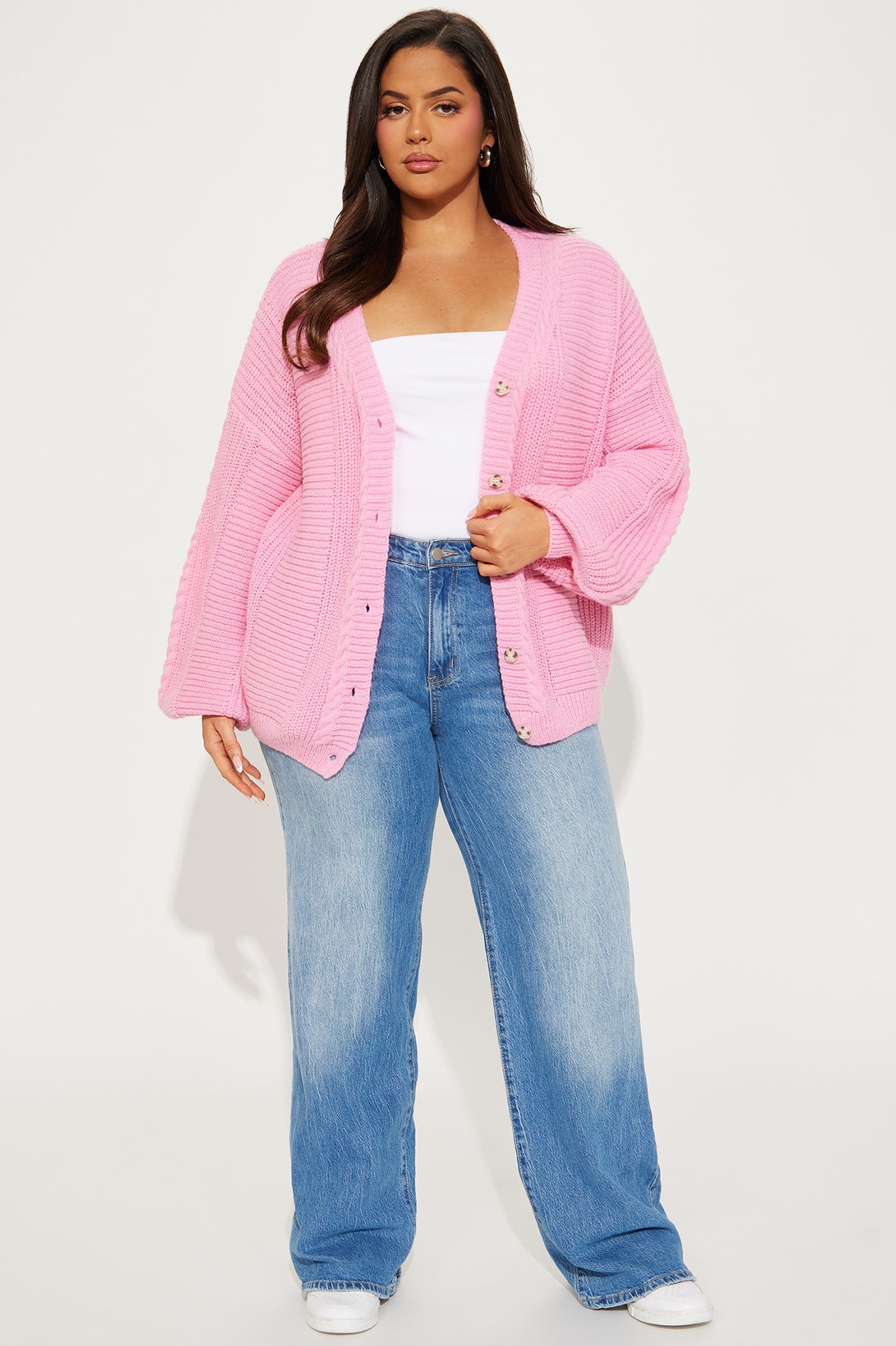 Couch Convo Cardigan - Pink
