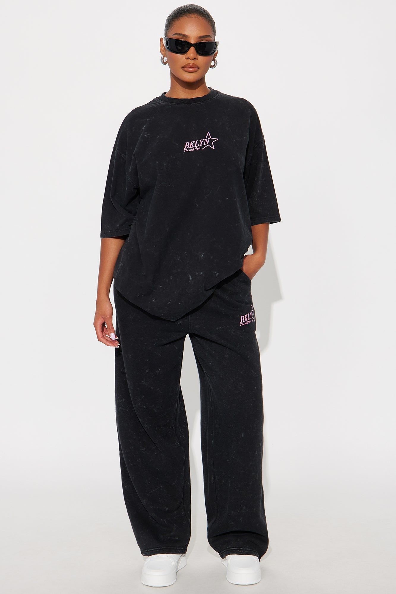 Brooklyn Star Washed Pants - Black