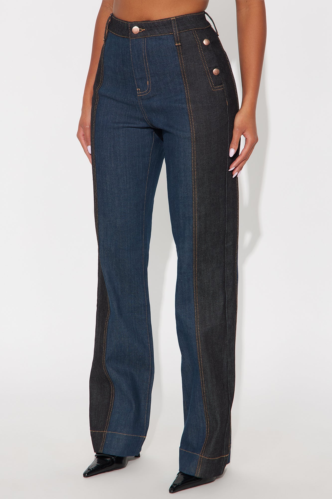 Busy Body Stretch Tailored Jeans - Dark Wash